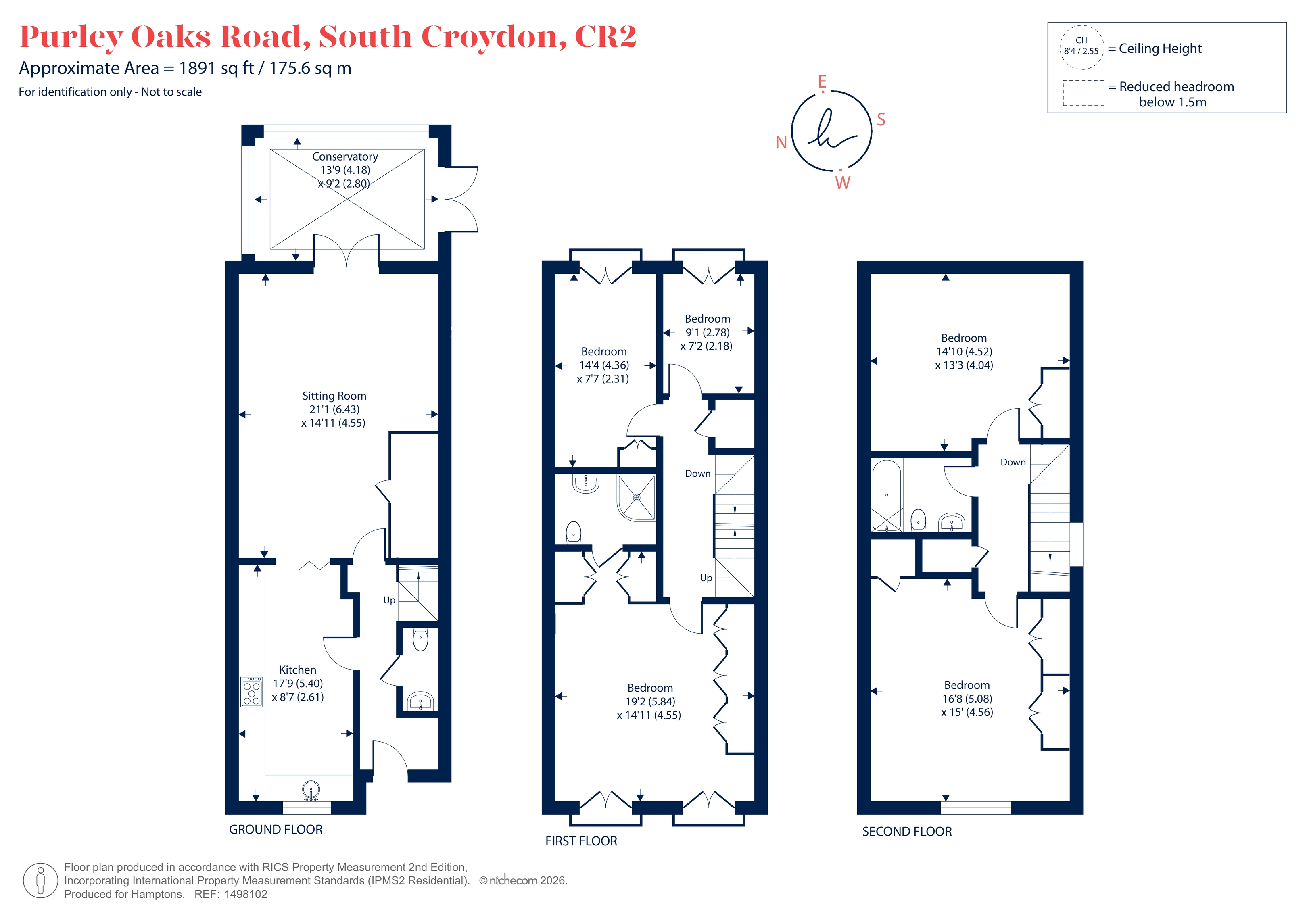 93, Purley Oaks Road, South Croydon floorplan