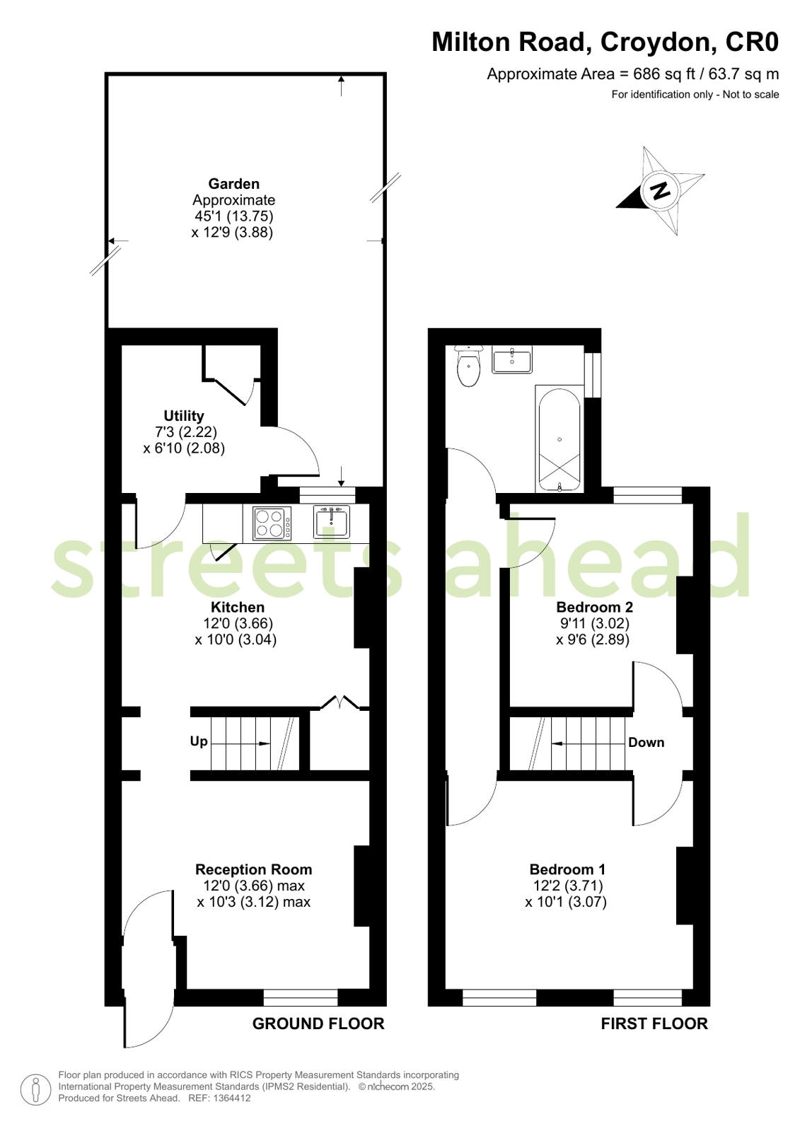 102, Milton Road, Croydon floorplan