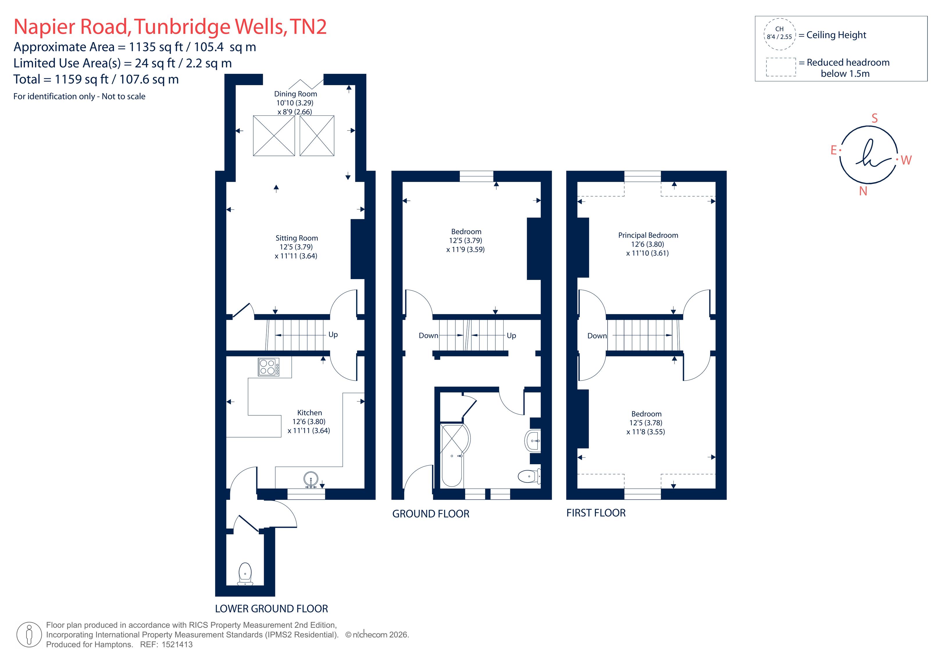 56, Napier Road, Tunbridge Wells floorplan