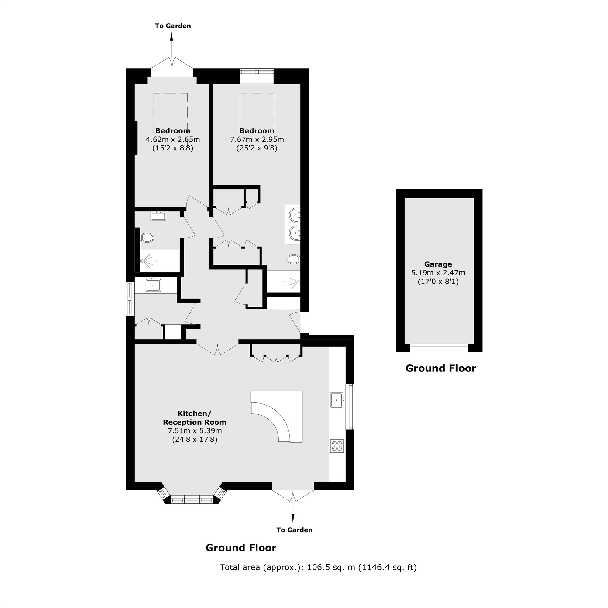 17, Bell Lane, Twickenham floorplan