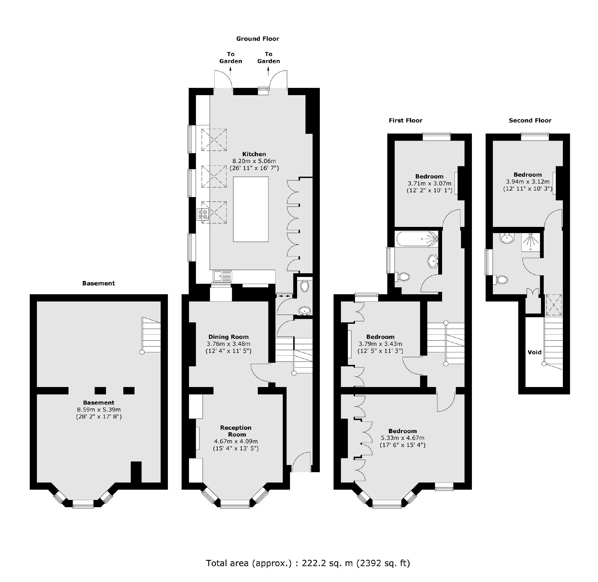 134, Pepys Road, London floorplan
