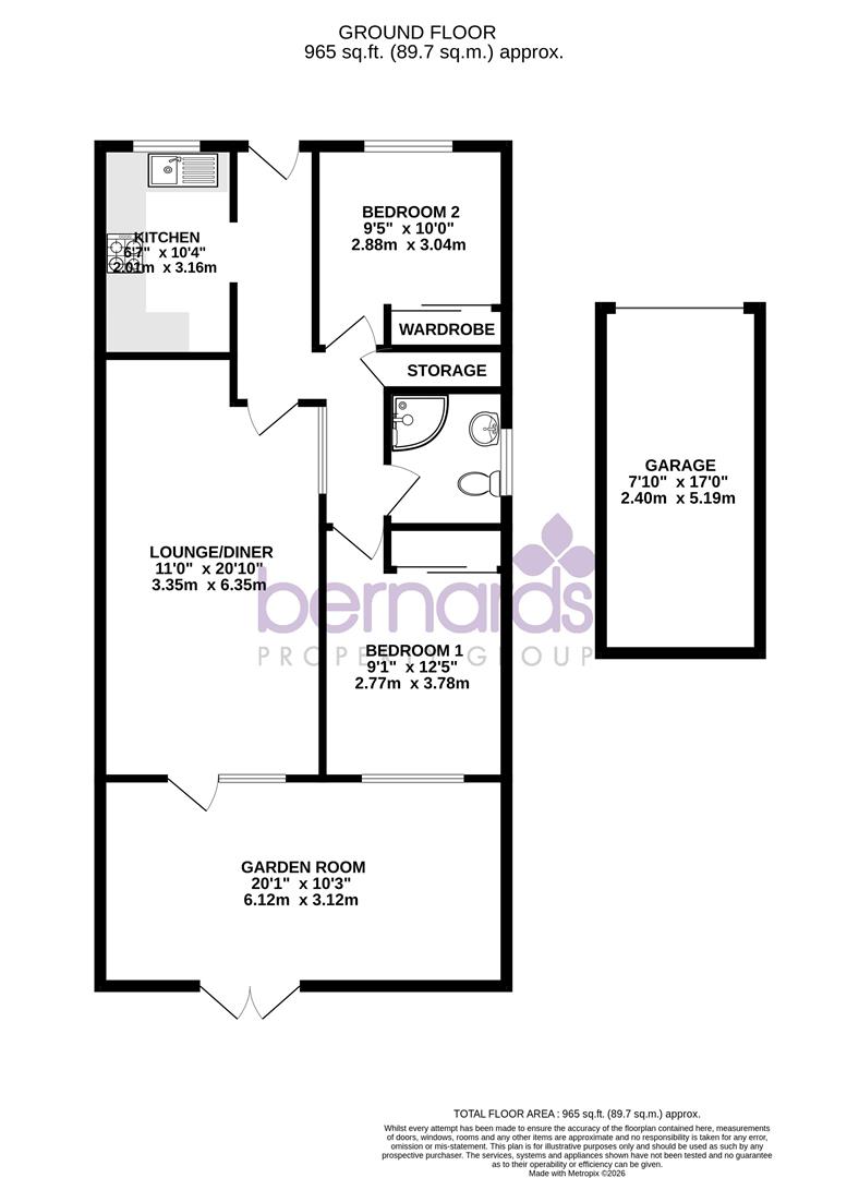 20, Fell Drive, Lee-On-The-Solent floorplan