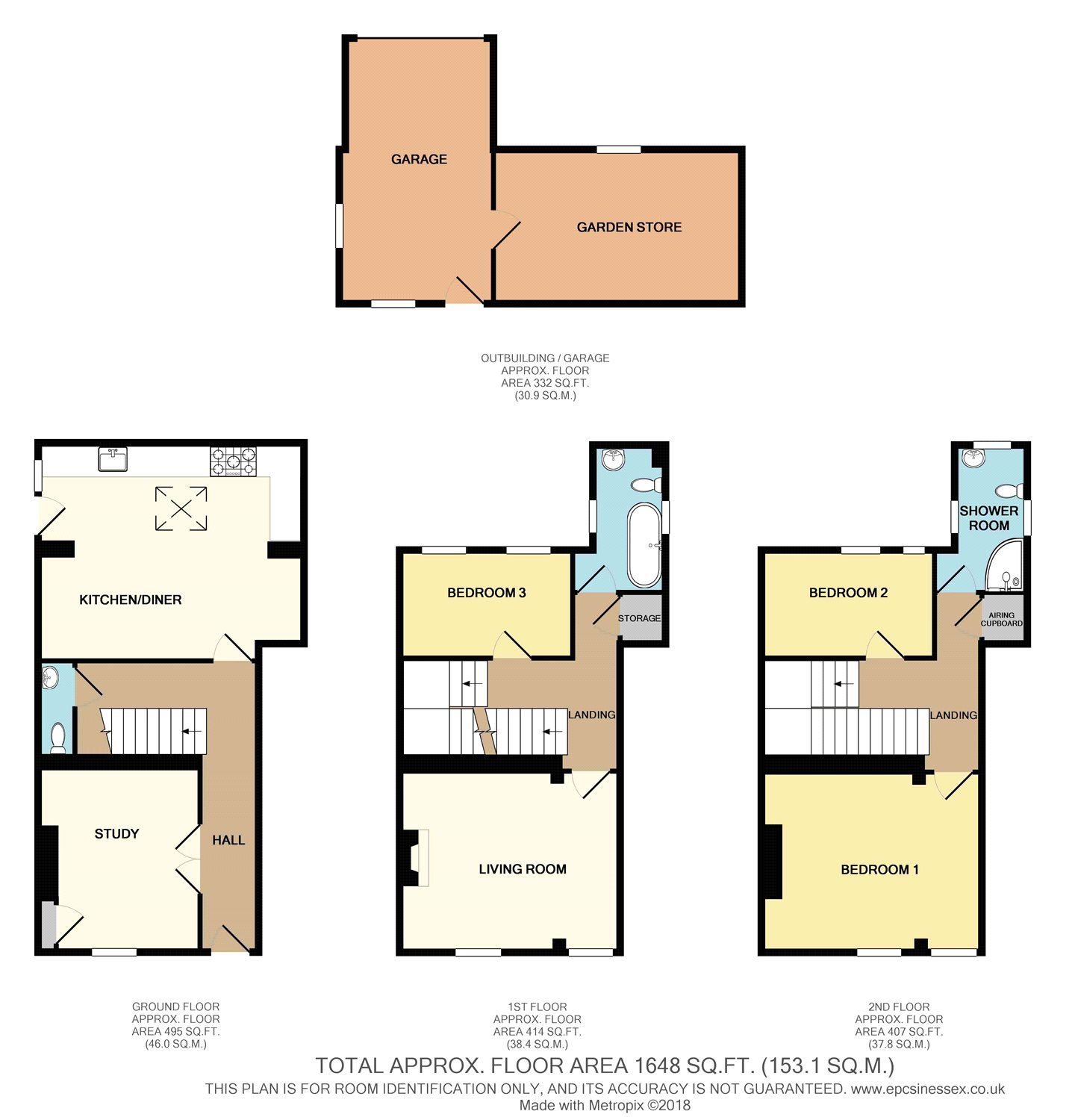 Great Stony Park, Ongar, Essex CM5, 3 bedroom terraced house for sale