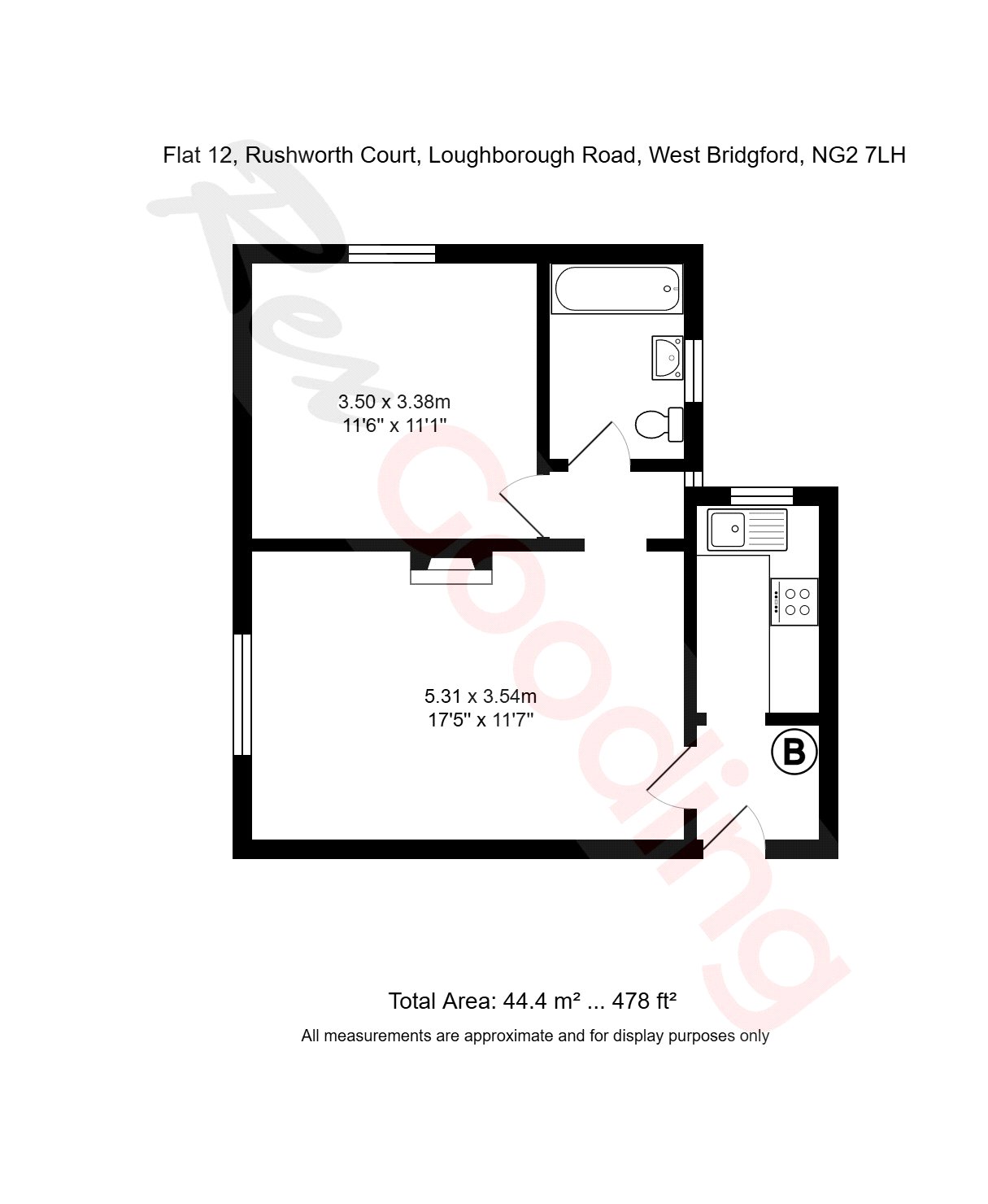 12 Rushworth Court,, Loughborough Road, Nottingham floorplan