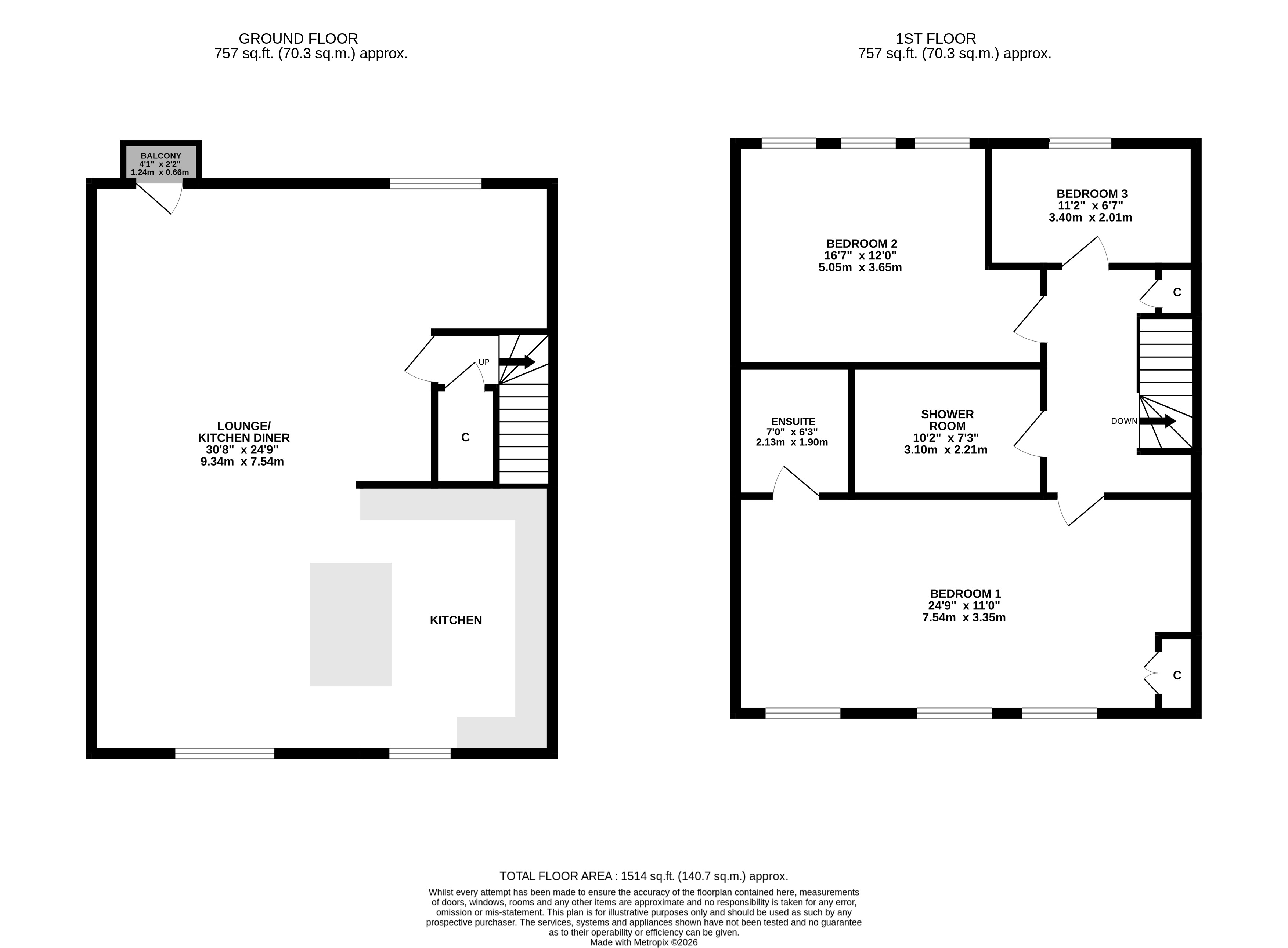 3i,, Waters Walk, Apperley Bridge, West Yorkshire floorplan