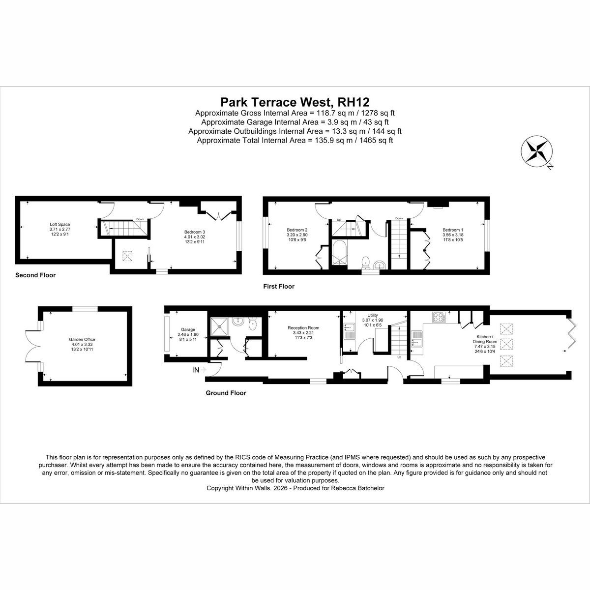 18a, Park Terrace West, Horsham floorplan
