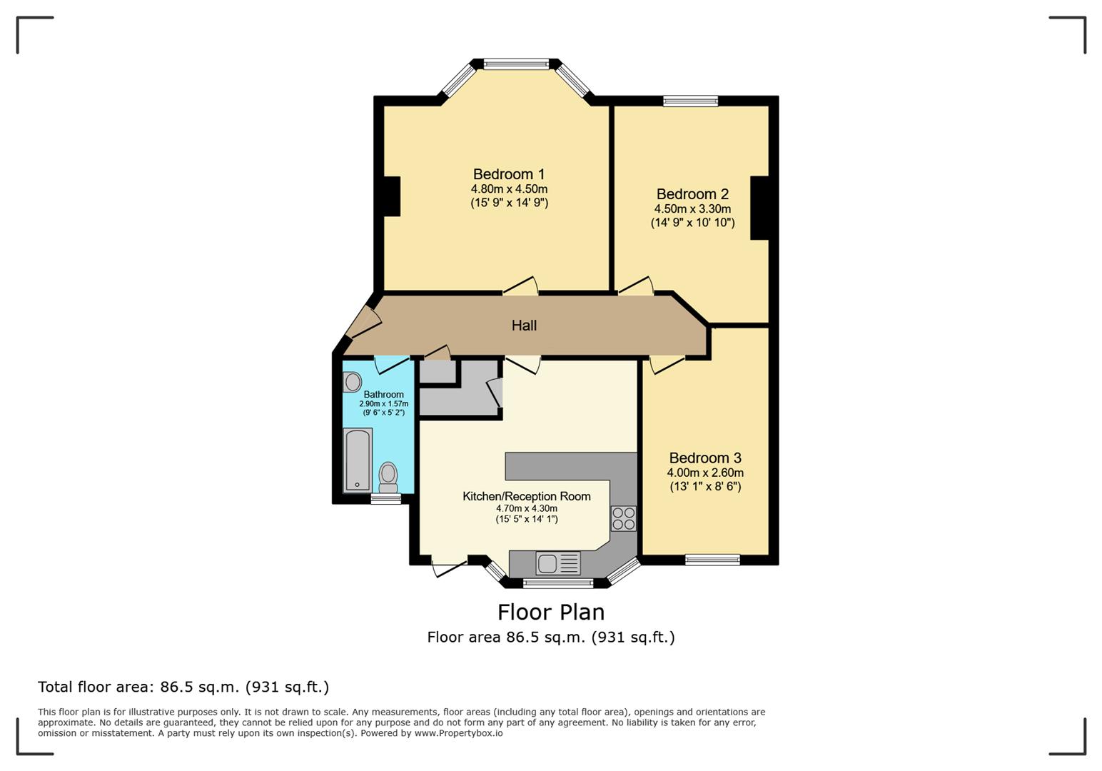 373, North Circular Road, London floorplan