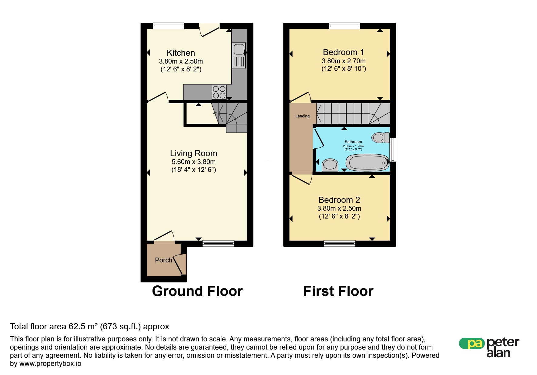 2, Heath Street, Monmouth floorplan
