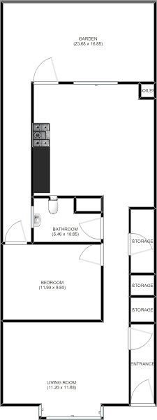 1 Bedrooms Terraced house to rent in Seventh Avenue, Manor Park, London. E12