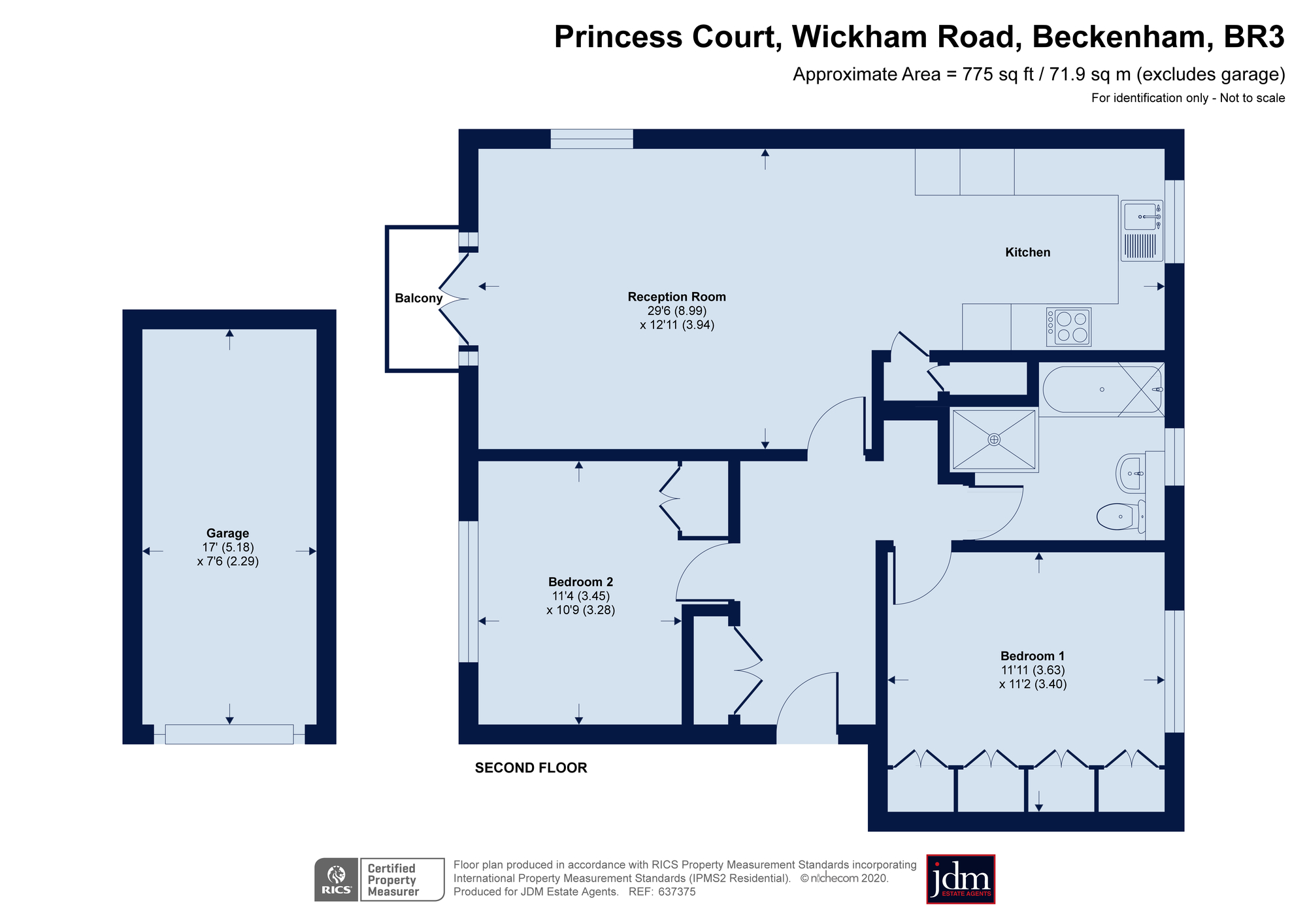 2 bed flat for sale in Wickham Road, Beckenham, Kent BR3 Zoopla