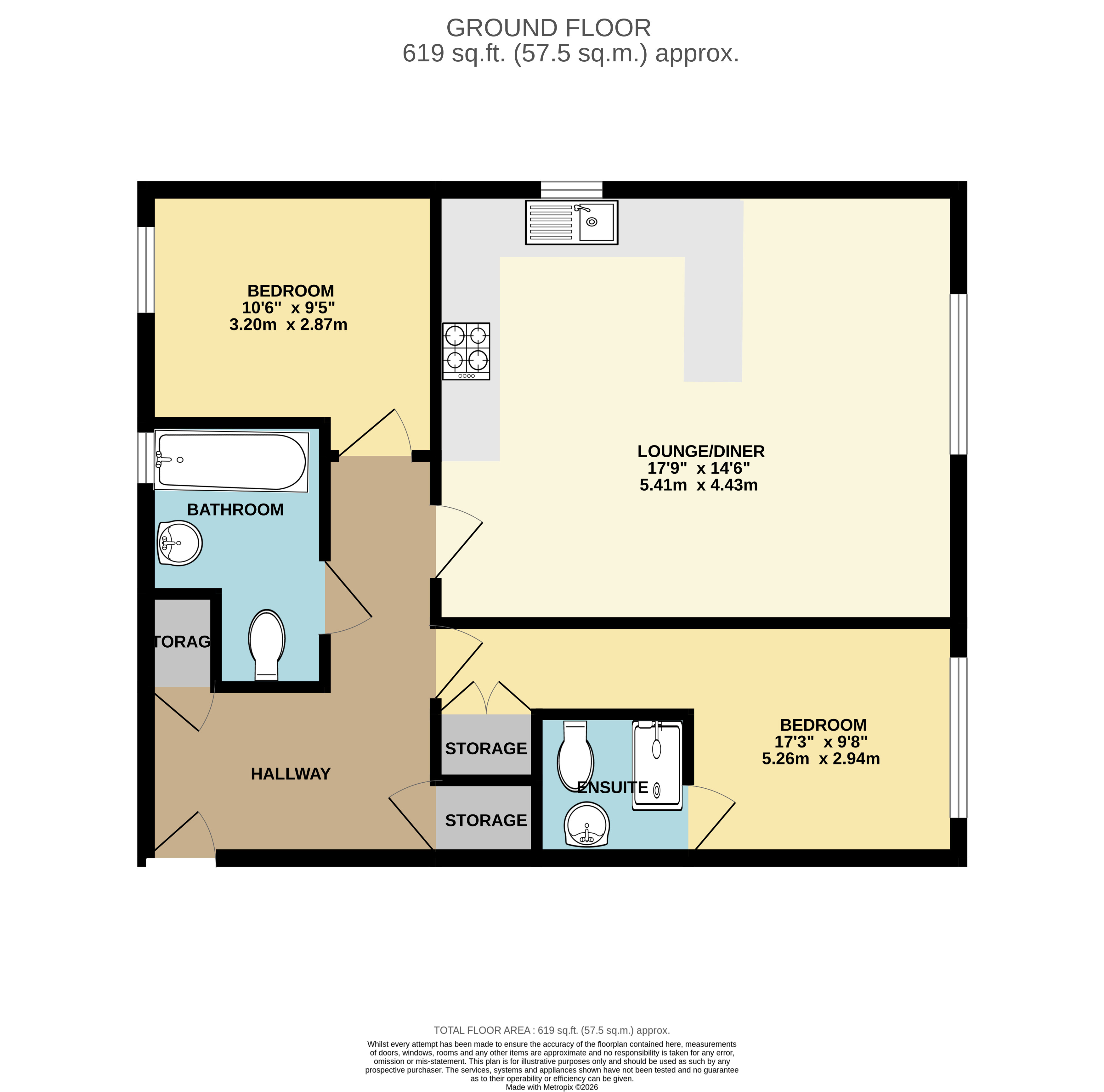 6C,, Royal Victoria Park, Bristol floorplan