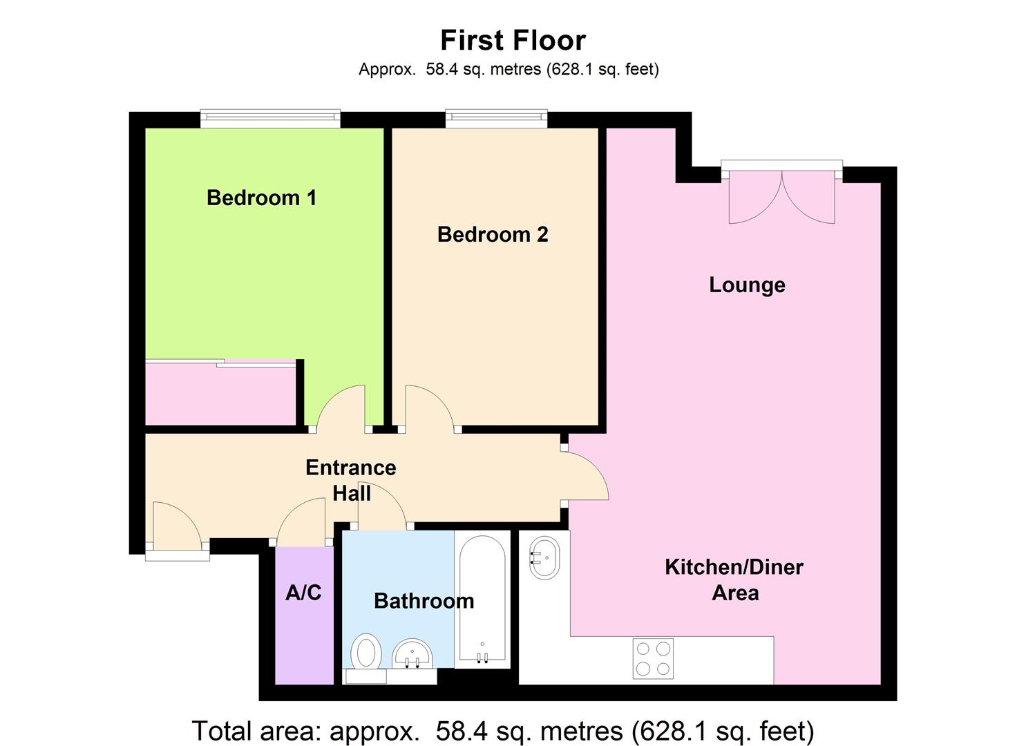 Mapperley Heights, Plains Road, Mapperley, Nottingham NG3, 2 bedroom