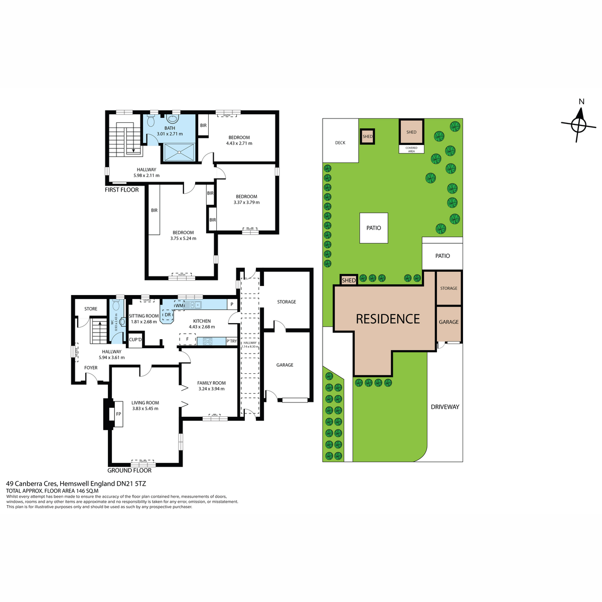 49, Canberra Crescent, Gainsborough floorplan