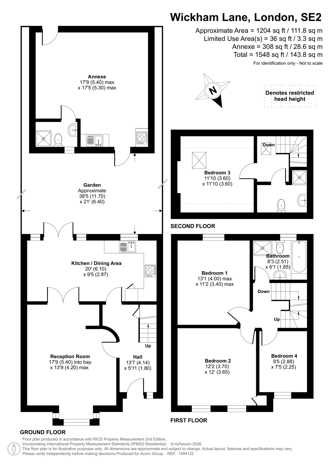 332, Wickham Lane, London floorplan