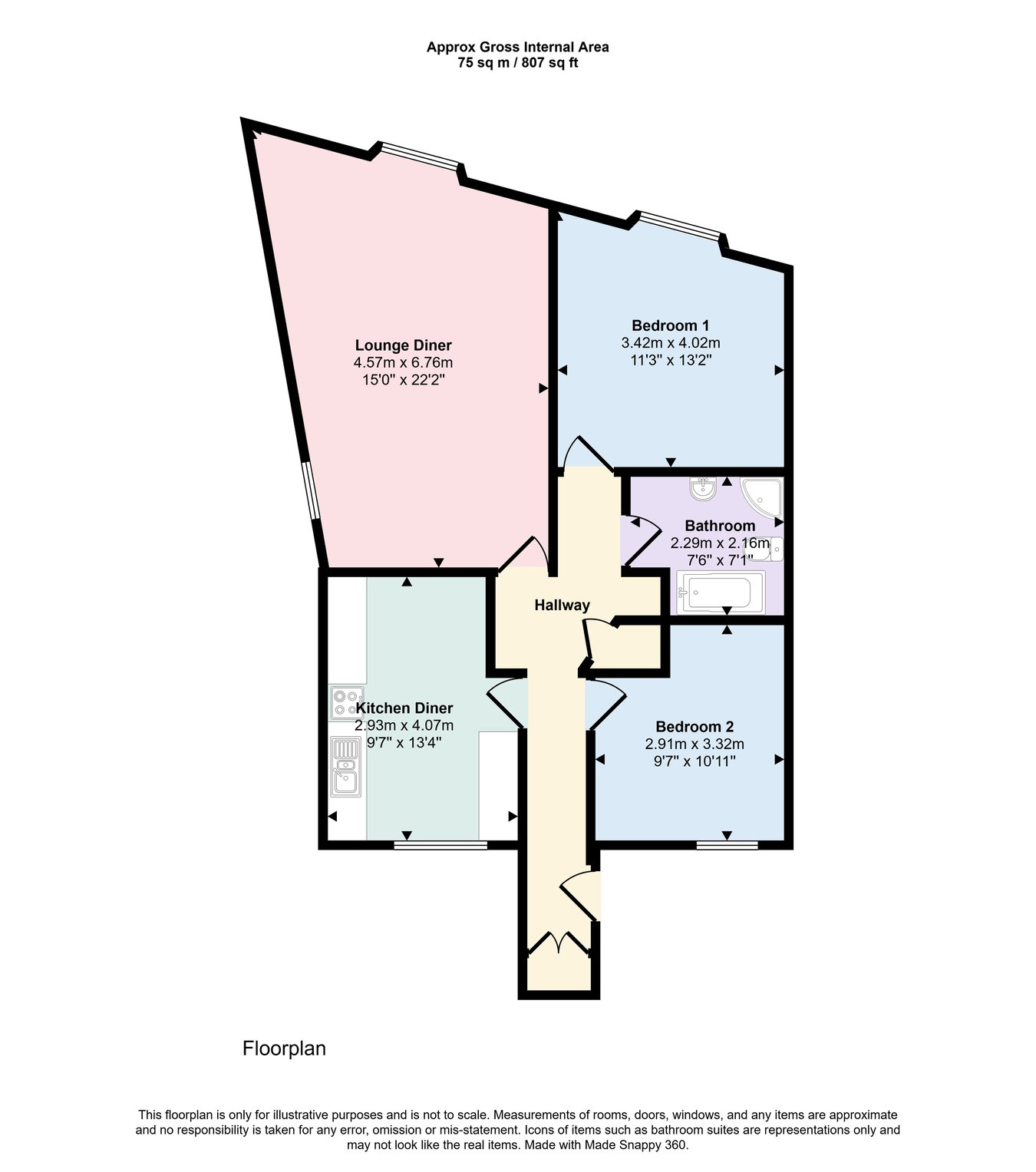 11b, Station Street, Keswick floorplan
