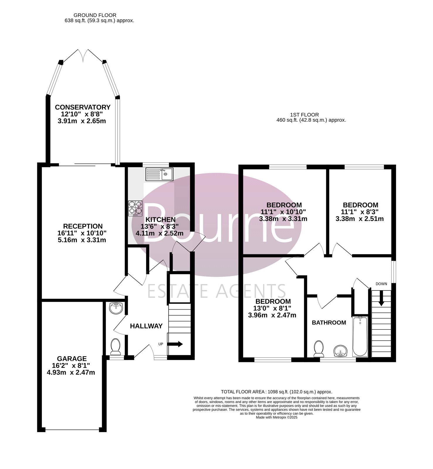 226, Connaught Road, Woking floorplan