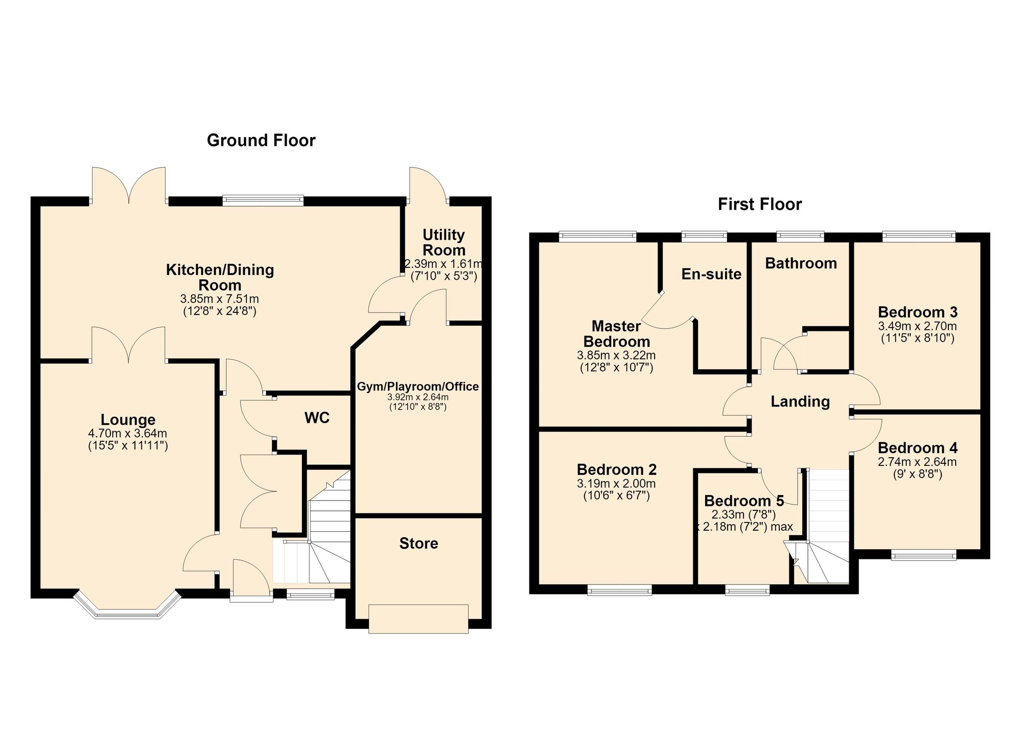 24 Glover Drive, Peterborough floorplan