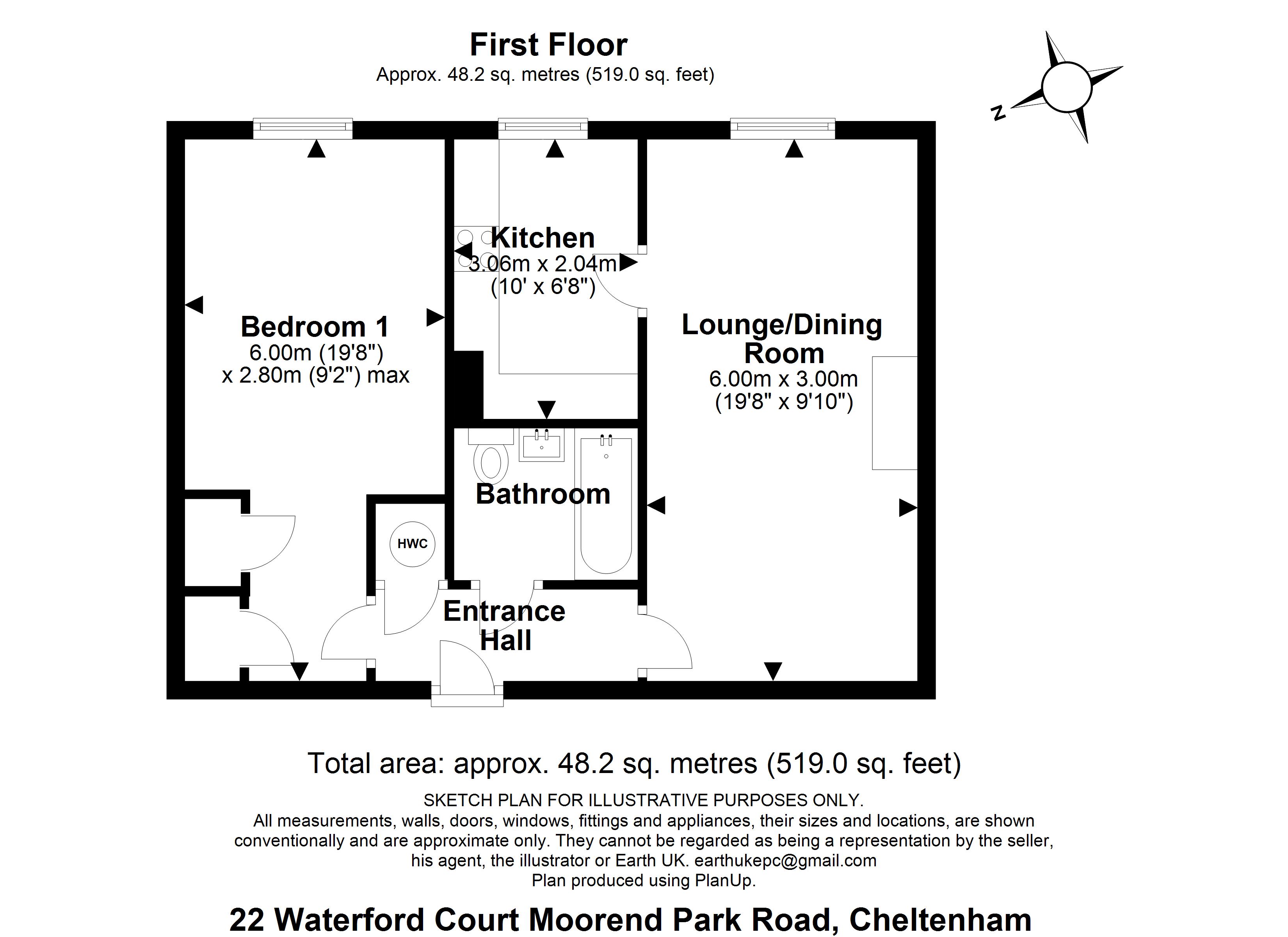 1 Bedrooms Flat for sale in Waterford Court, Moorend Park Road, Cheltenham GL53