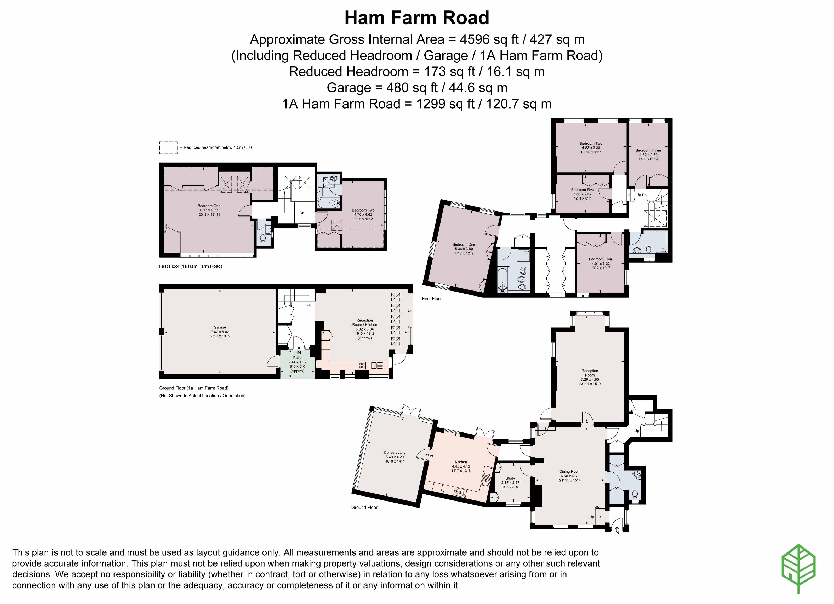 1&1A, Ham Farm Road, Surrey floorplan