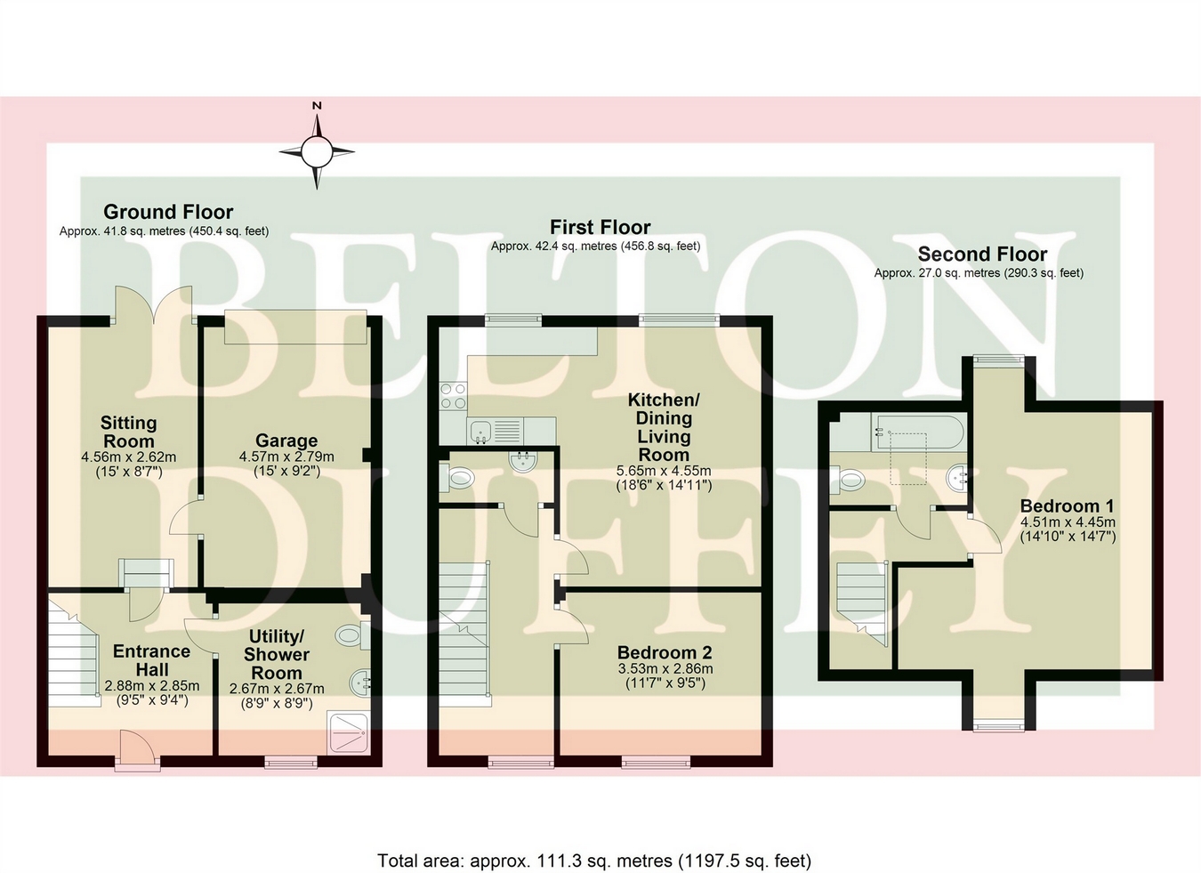 2 bed semidetached house for sale in Bakers Yard, WellsNextTheSea