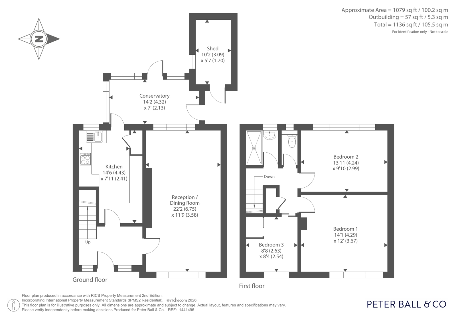 22, Warwick Place, Gloucestershire floorplan