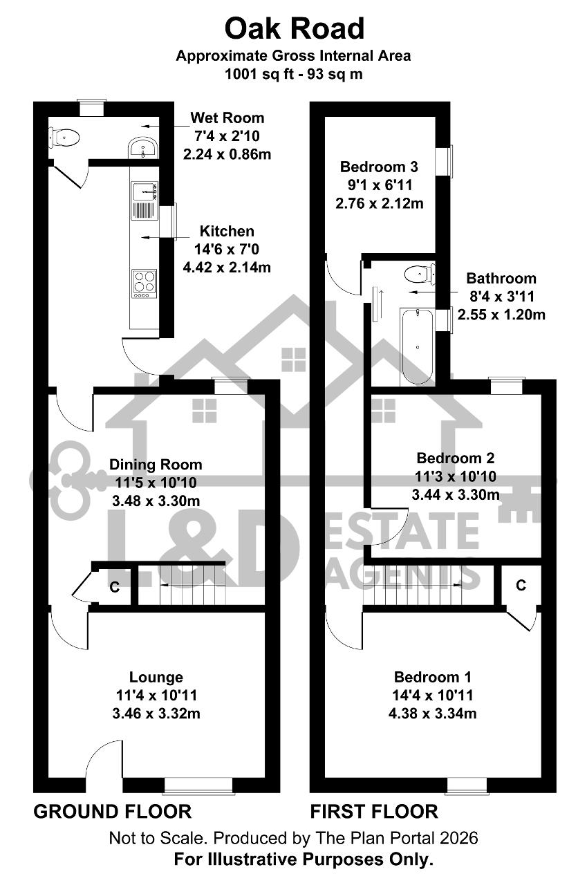 40, Oak Road, Luton floorplan