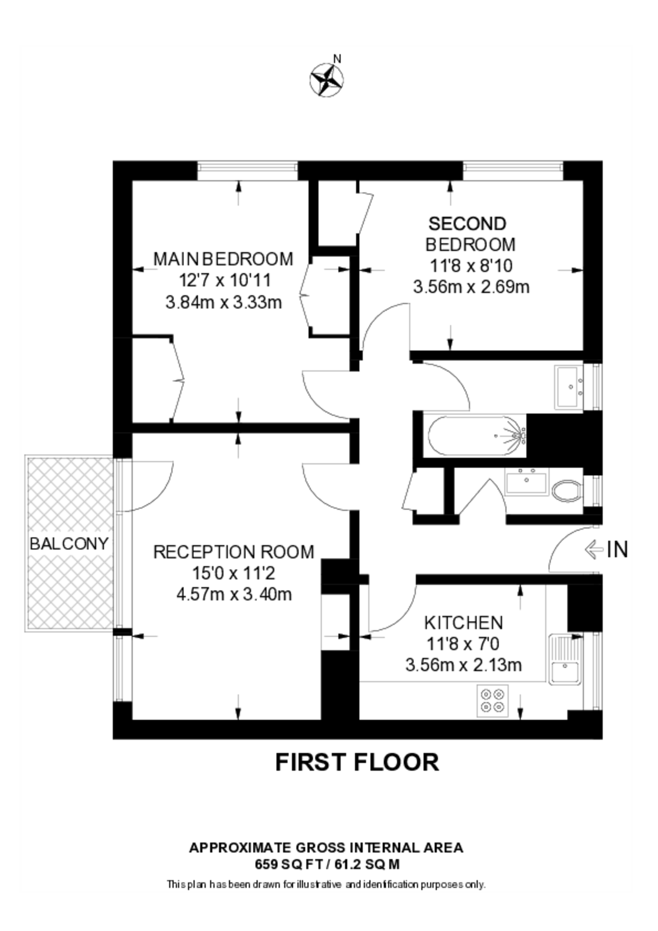 Remsted House, Kilburn floorplan