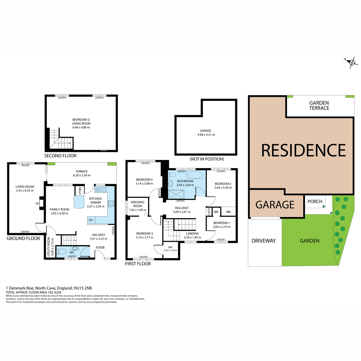1, Denmark Rise, Brough floorplan