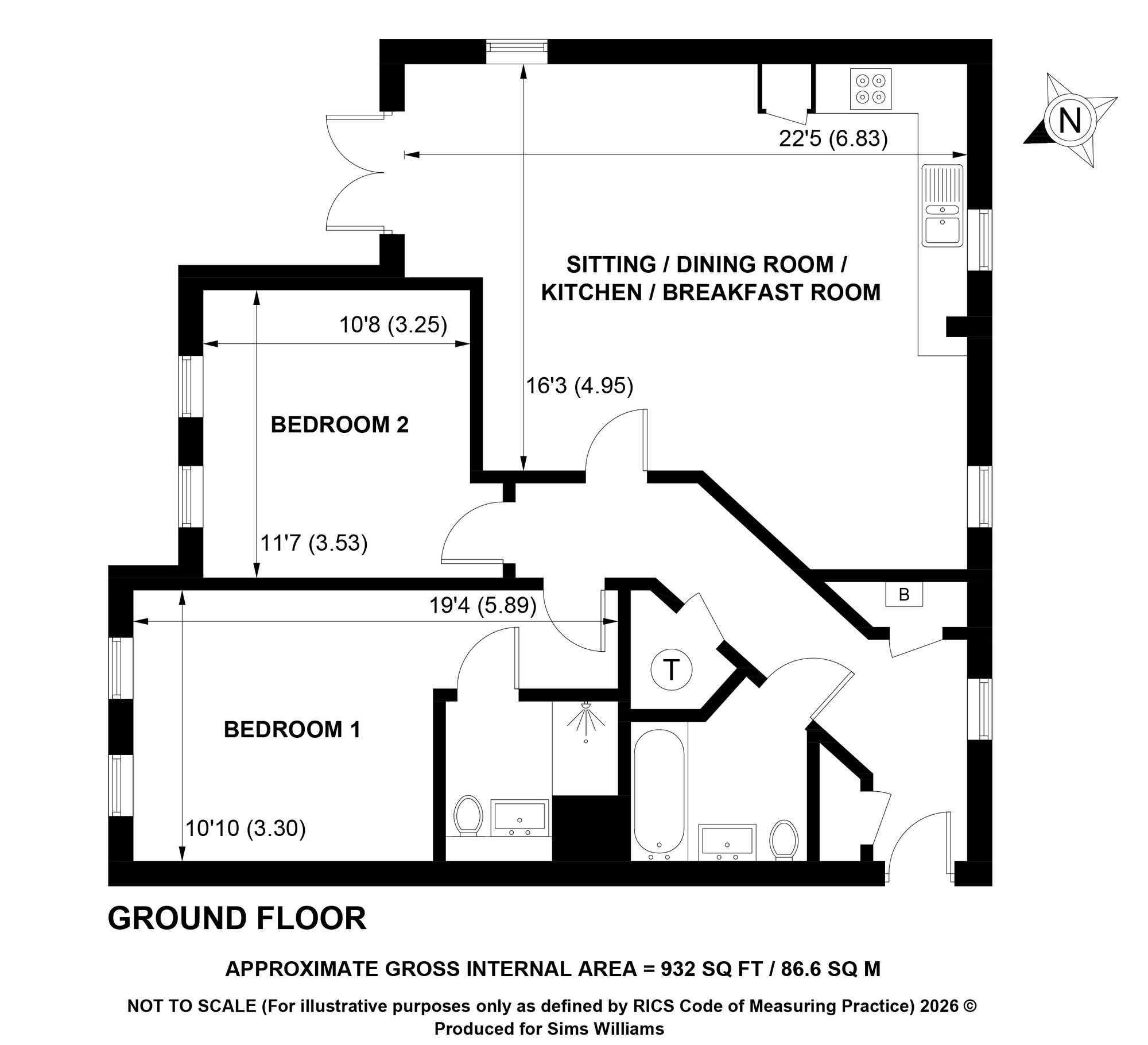 25 John Rennie Road, Chichester floorplan