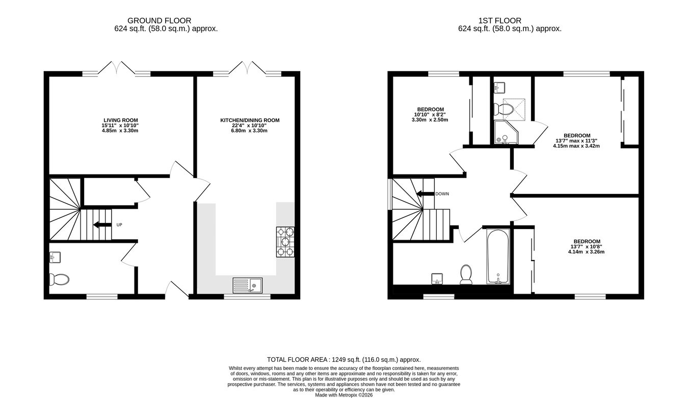 1a, Somerset Fields, Farnham floorplan