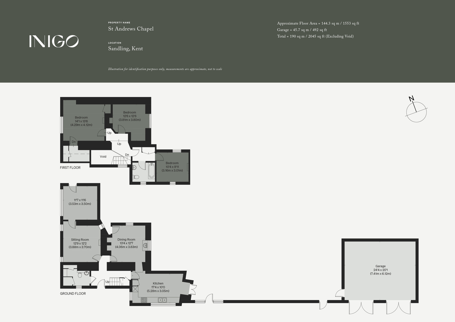 St Andrew's Chapel, Boarley Lane, Maidstone floorplan