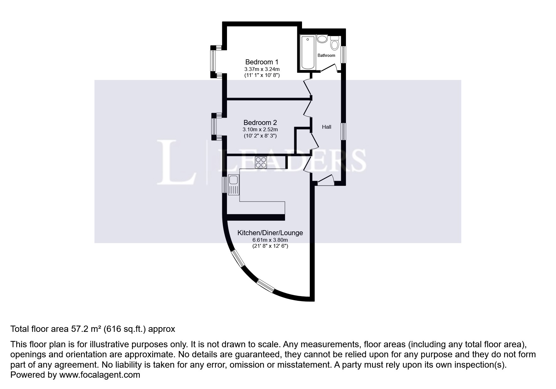 Flat 3, 49, High Street, Buckinghamshire floorplan