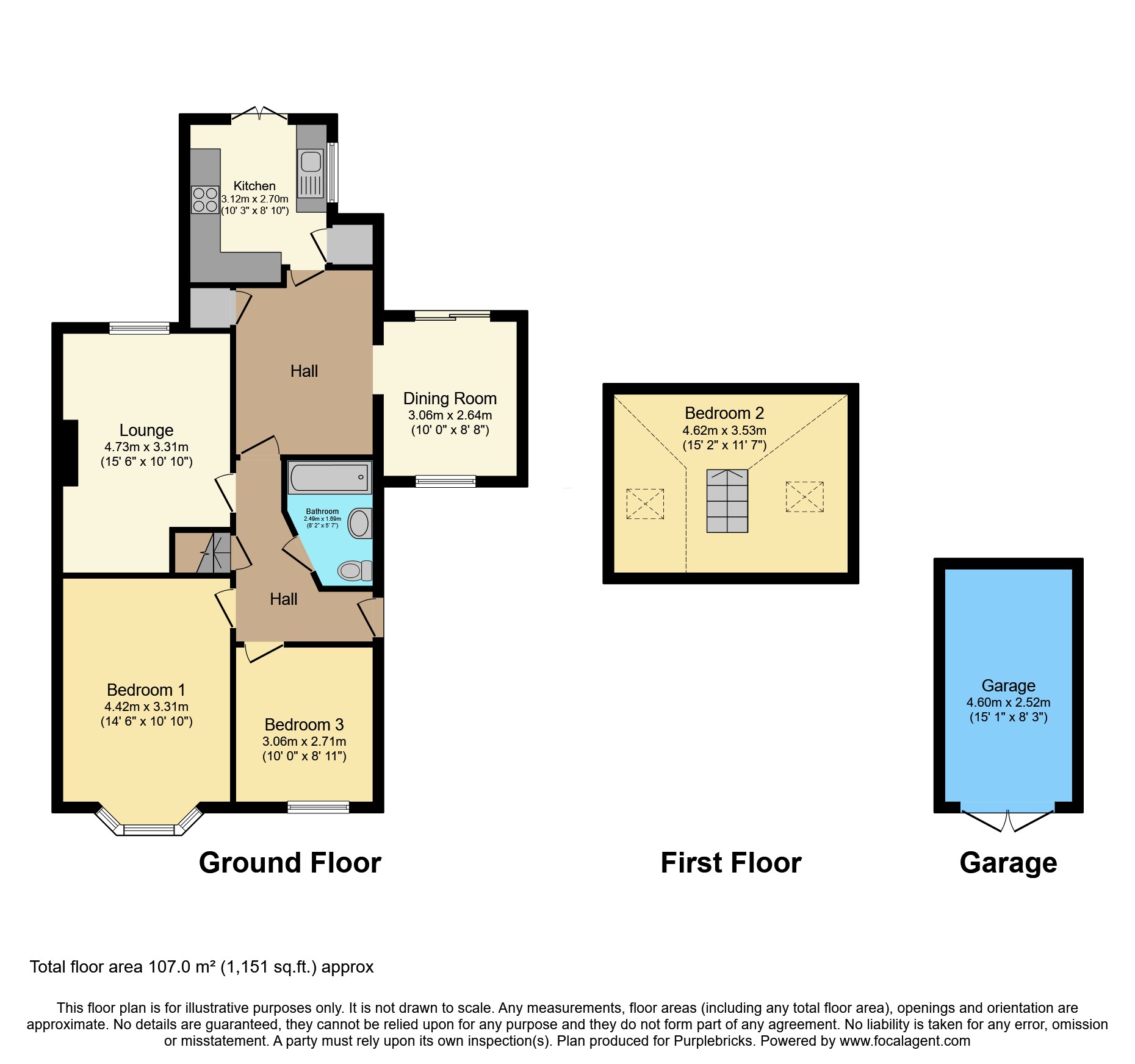 8, Jaclyn Close, Prestatyn floorplan