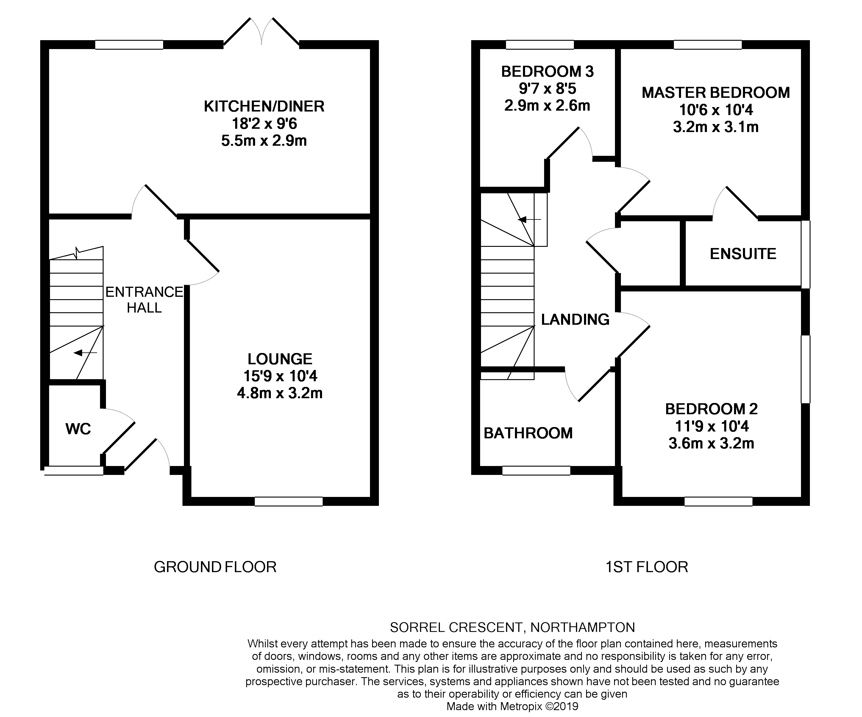 3 Bedrooms Detached house for sale in Sorrel Crescent, Wootton, Northampton NN4