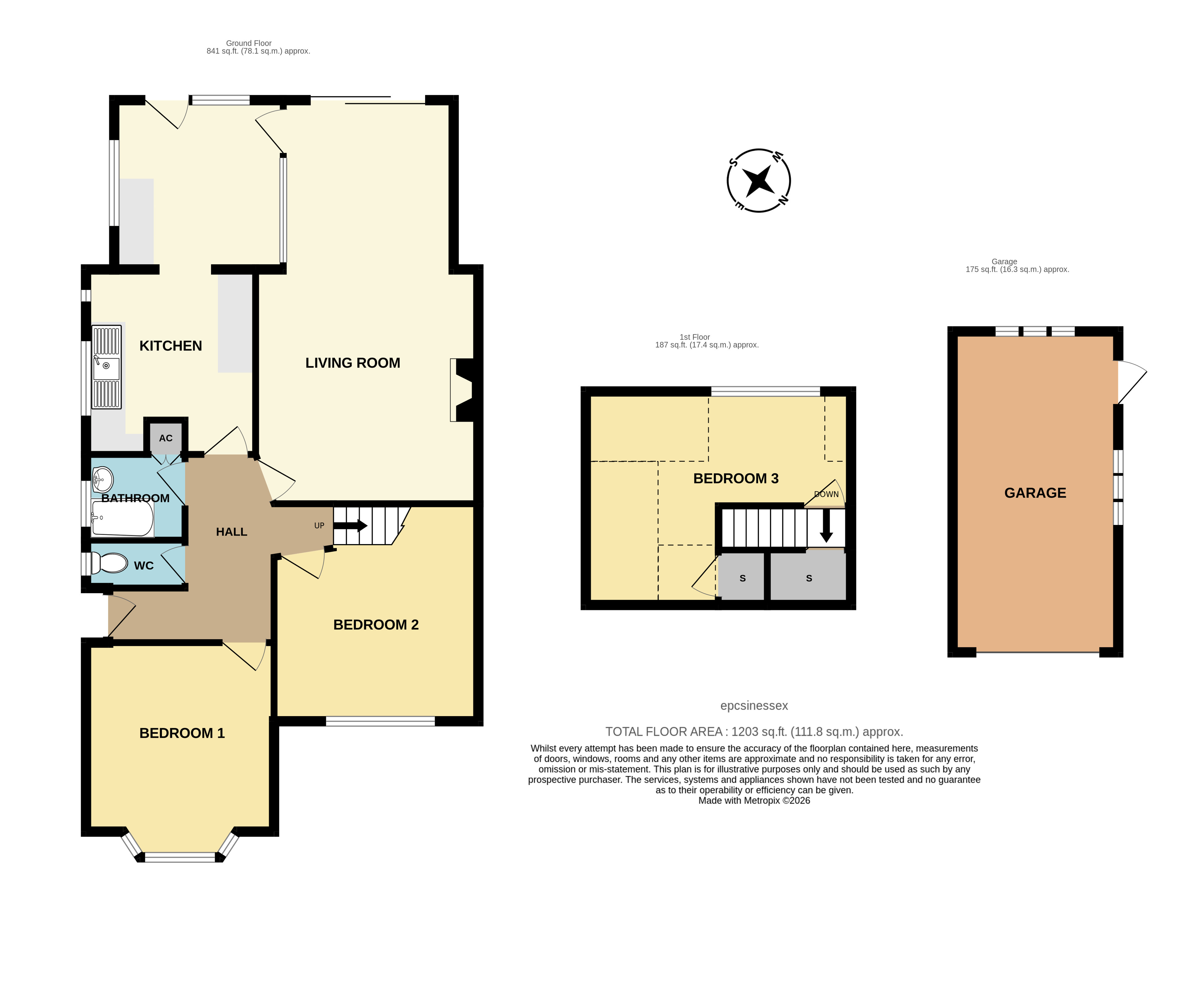 105, Thorndon Avenue, Brentwood floorplan