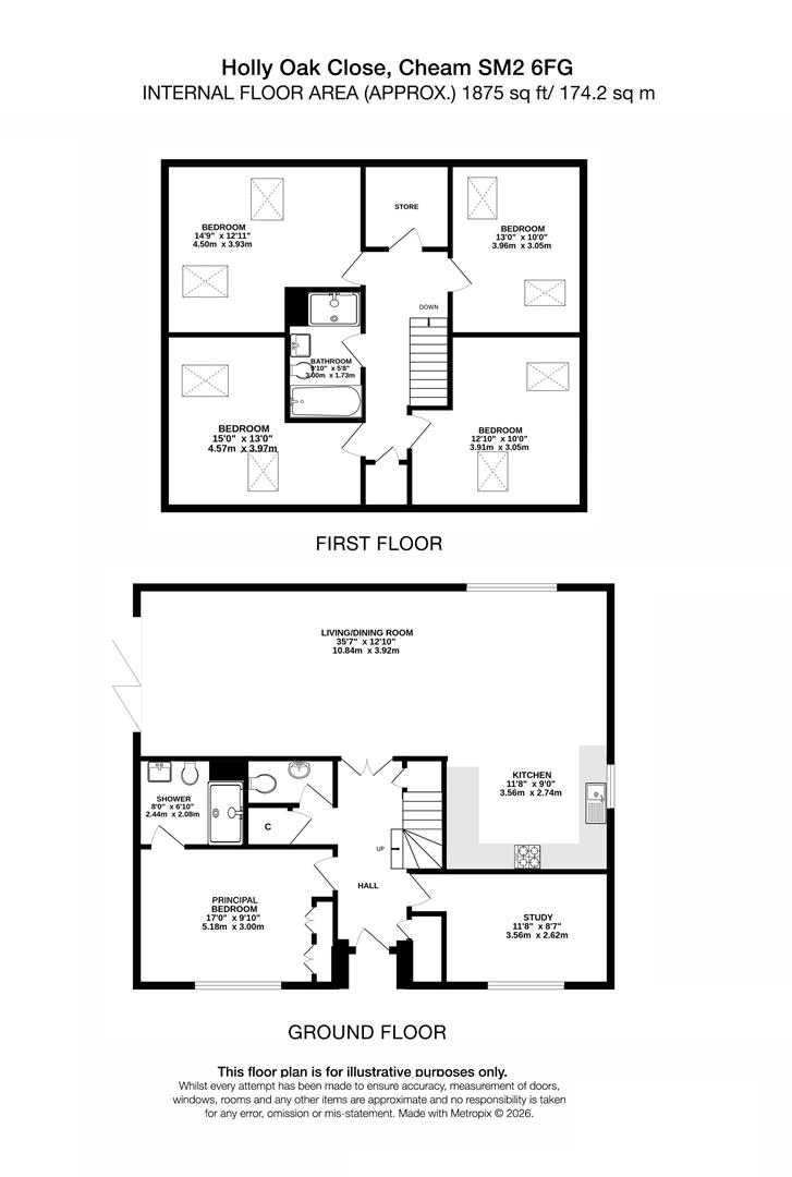 2, Hollyoak Close, Sutton floorplan