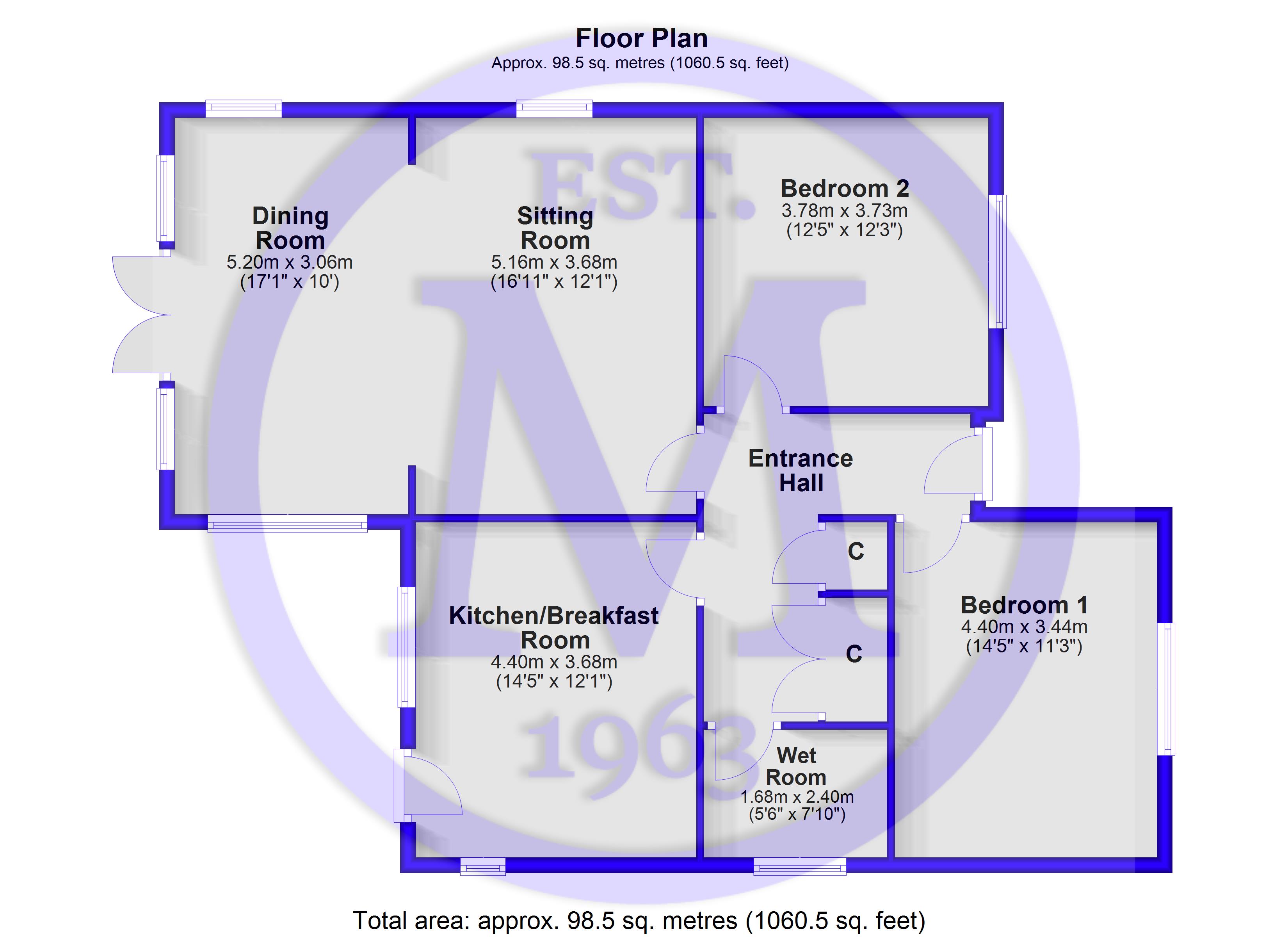 81, Barton Drive, New Milton floorplan
