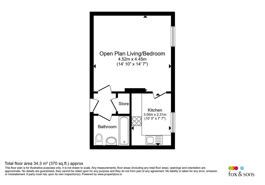 Flat 5, Park Lodge, 4, Compton Street, Eastbourne floorplan