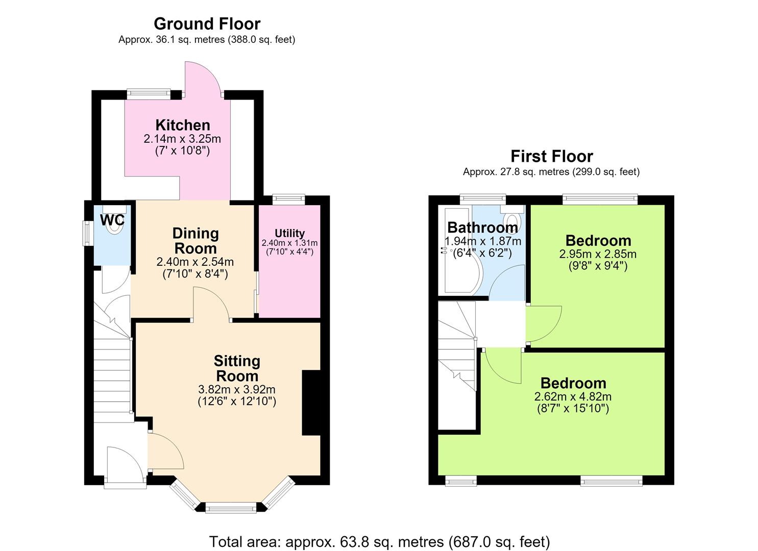 5, Oak Avenue, Wigan floorplan