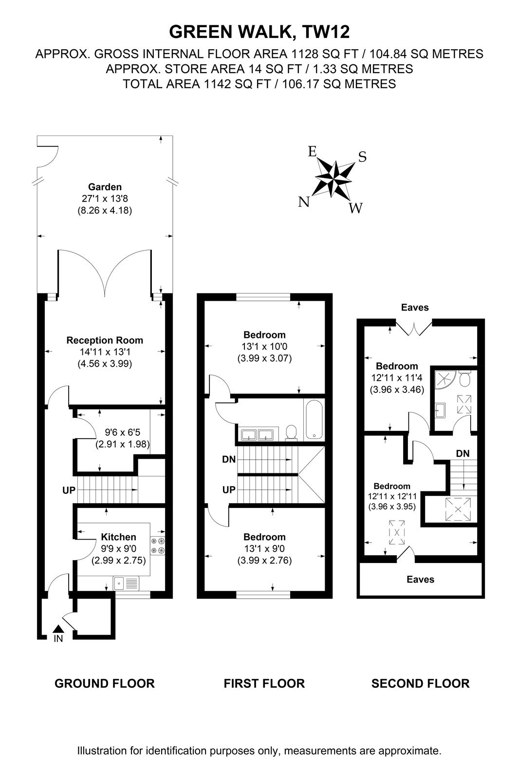 24, Green Walk, Hampton floorplan