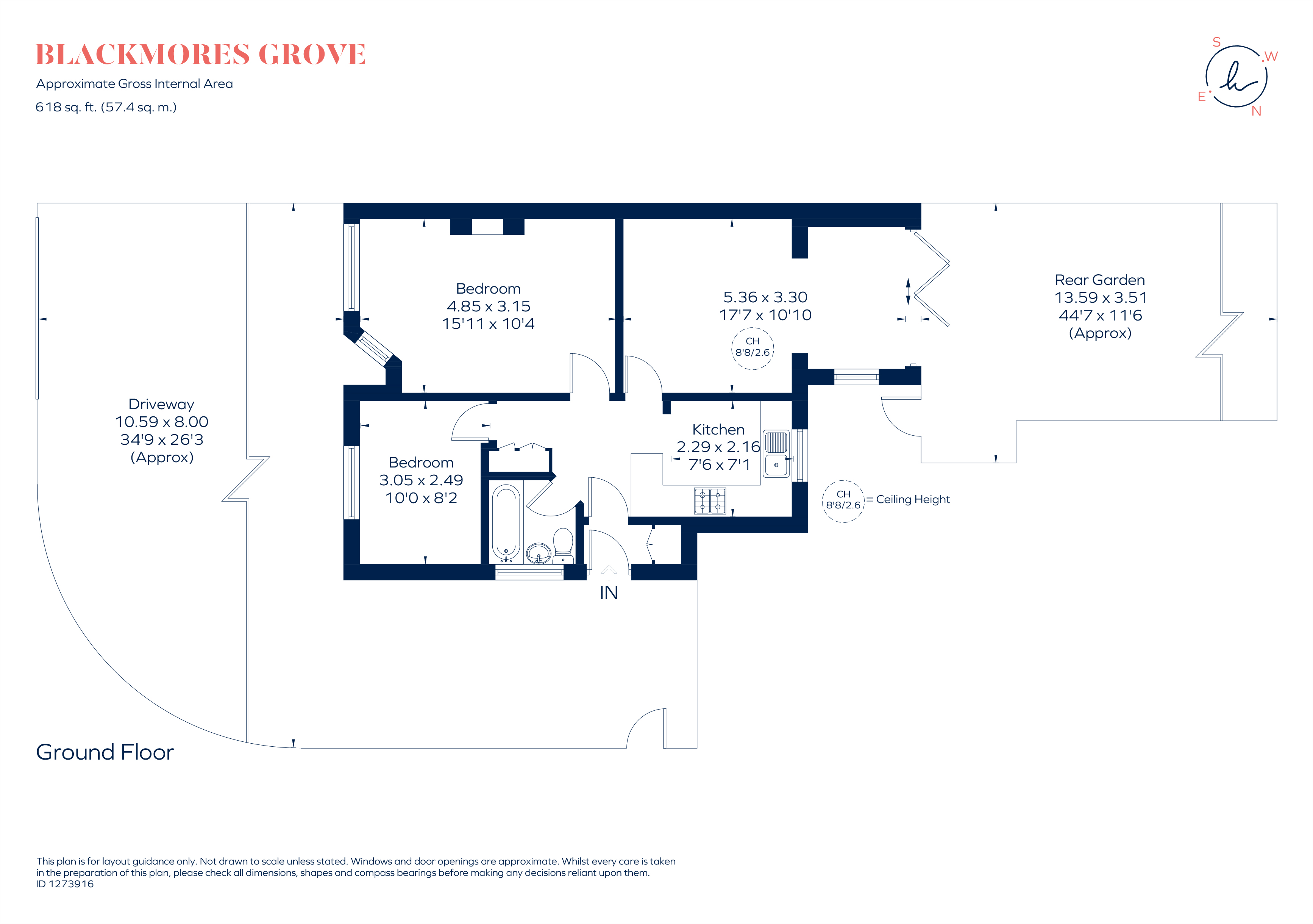 38, Blackmores Grove, Teddington floorplan