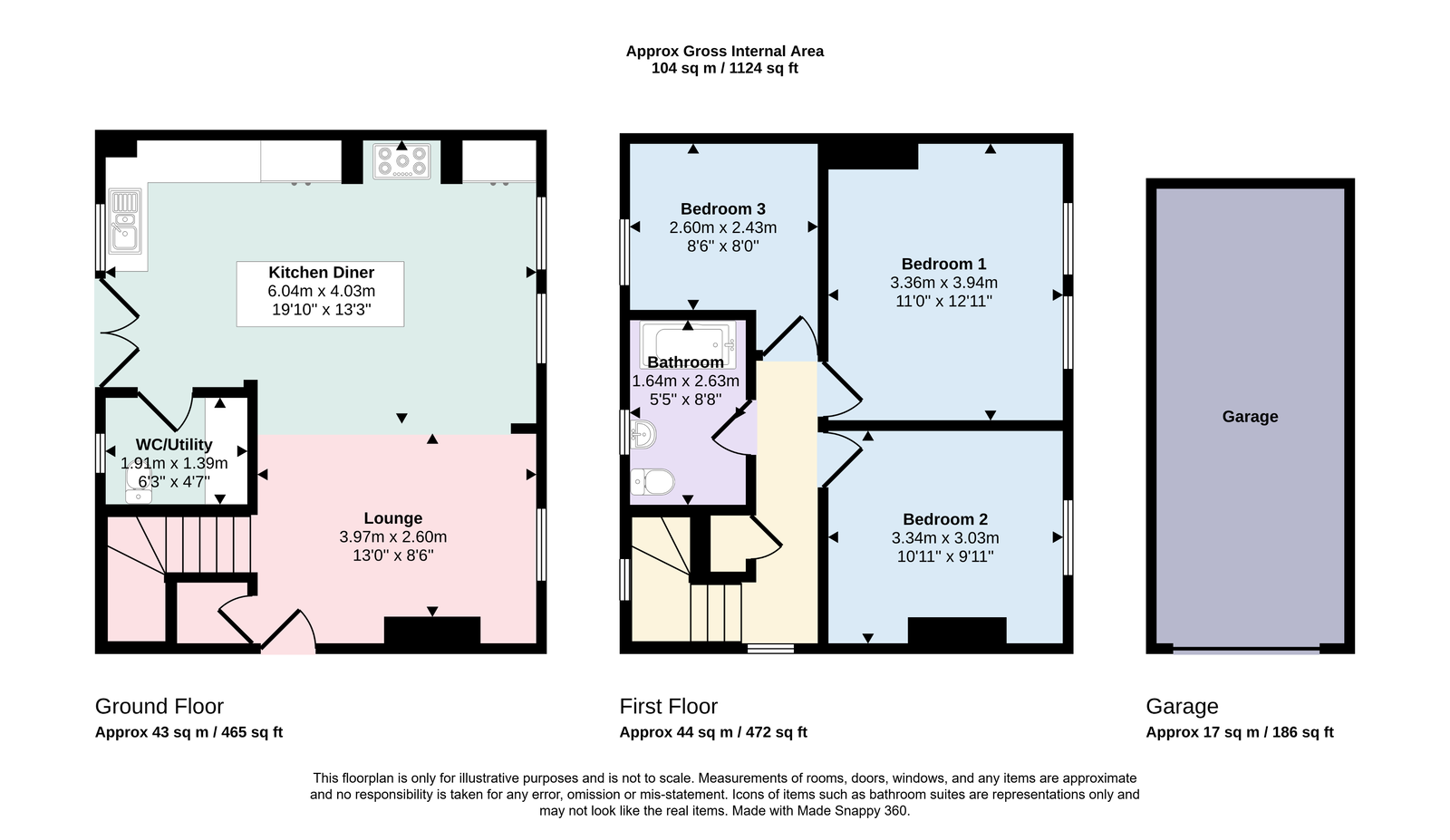 43, Haig Avenue, Whitehaven floorplan