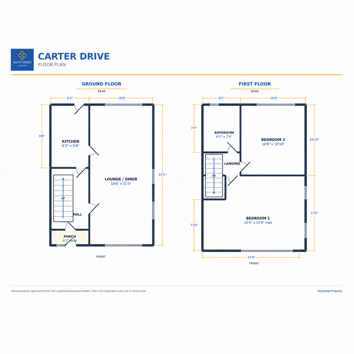 161, Carter Drive, Collier Row floorplan