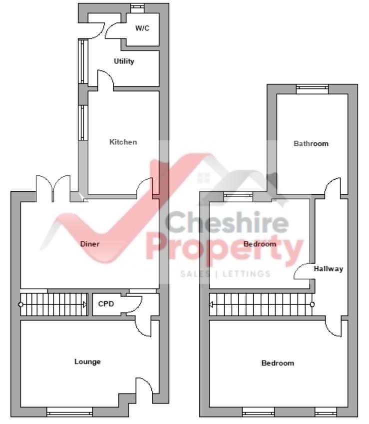 26, George Street, Sandbach floorplan