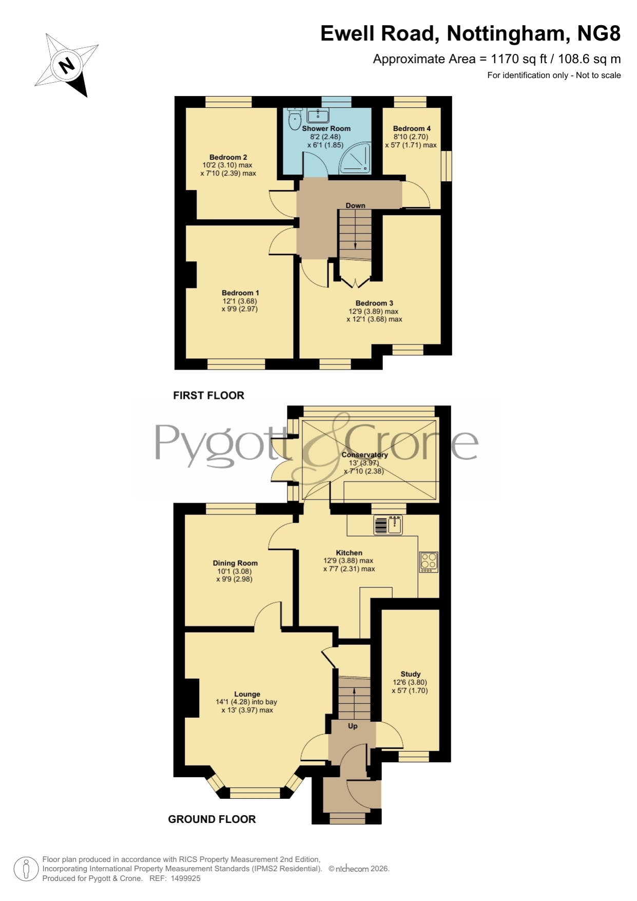 17, Ewell Road, Wollaton floorplan