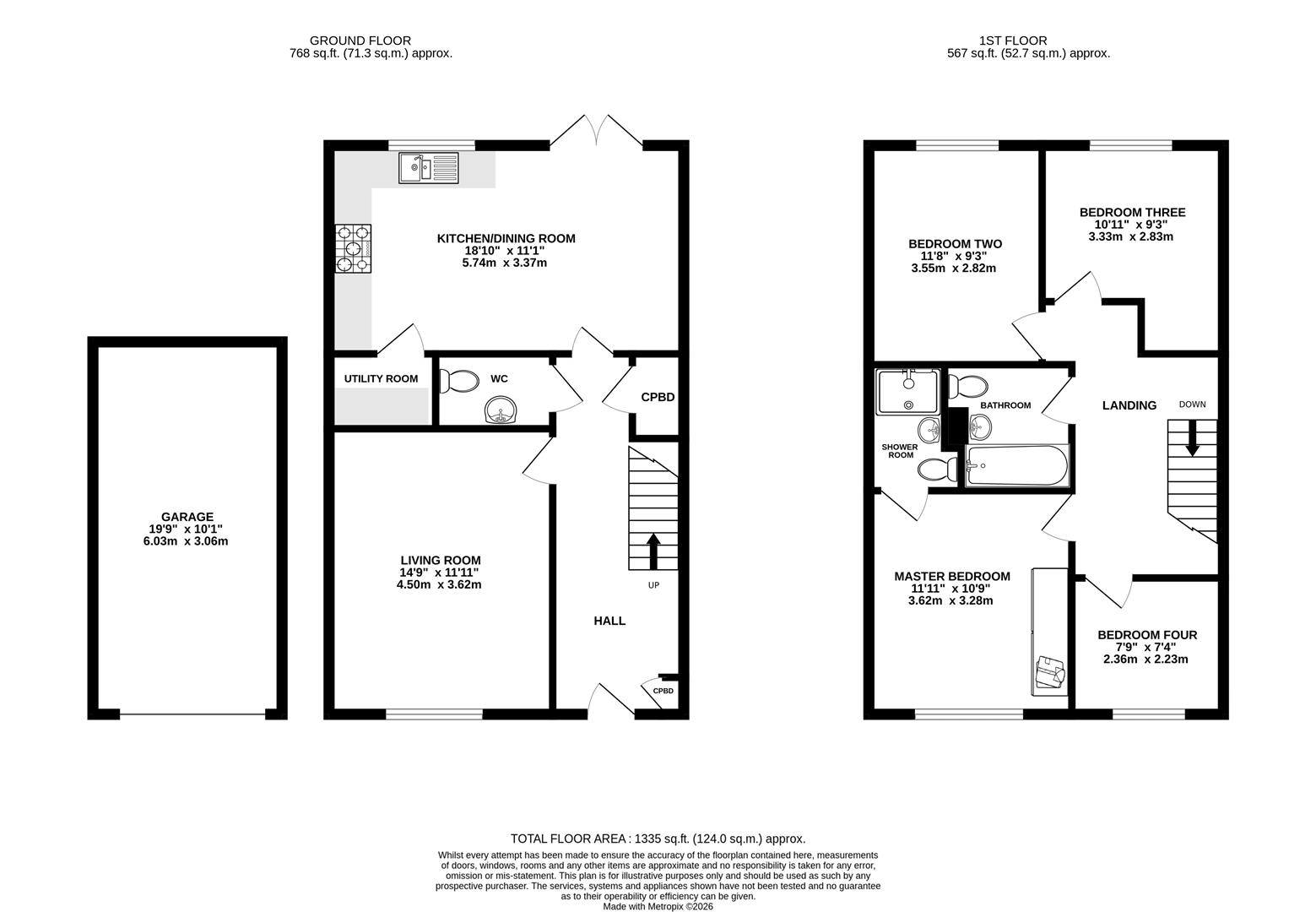 11, Annatto Close, Brockworth floorplan