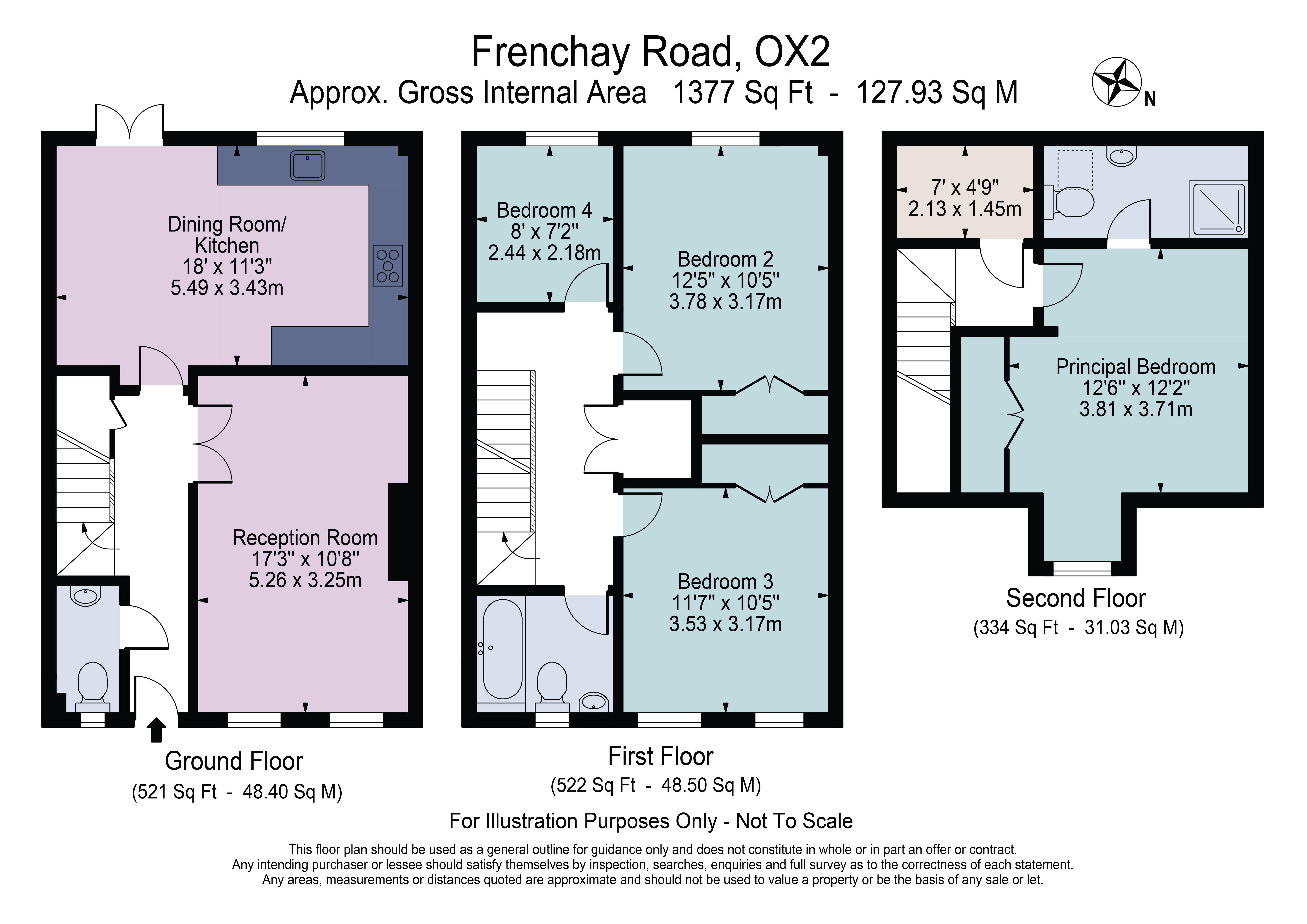 55, Frenchay Road, Oxford floorplan