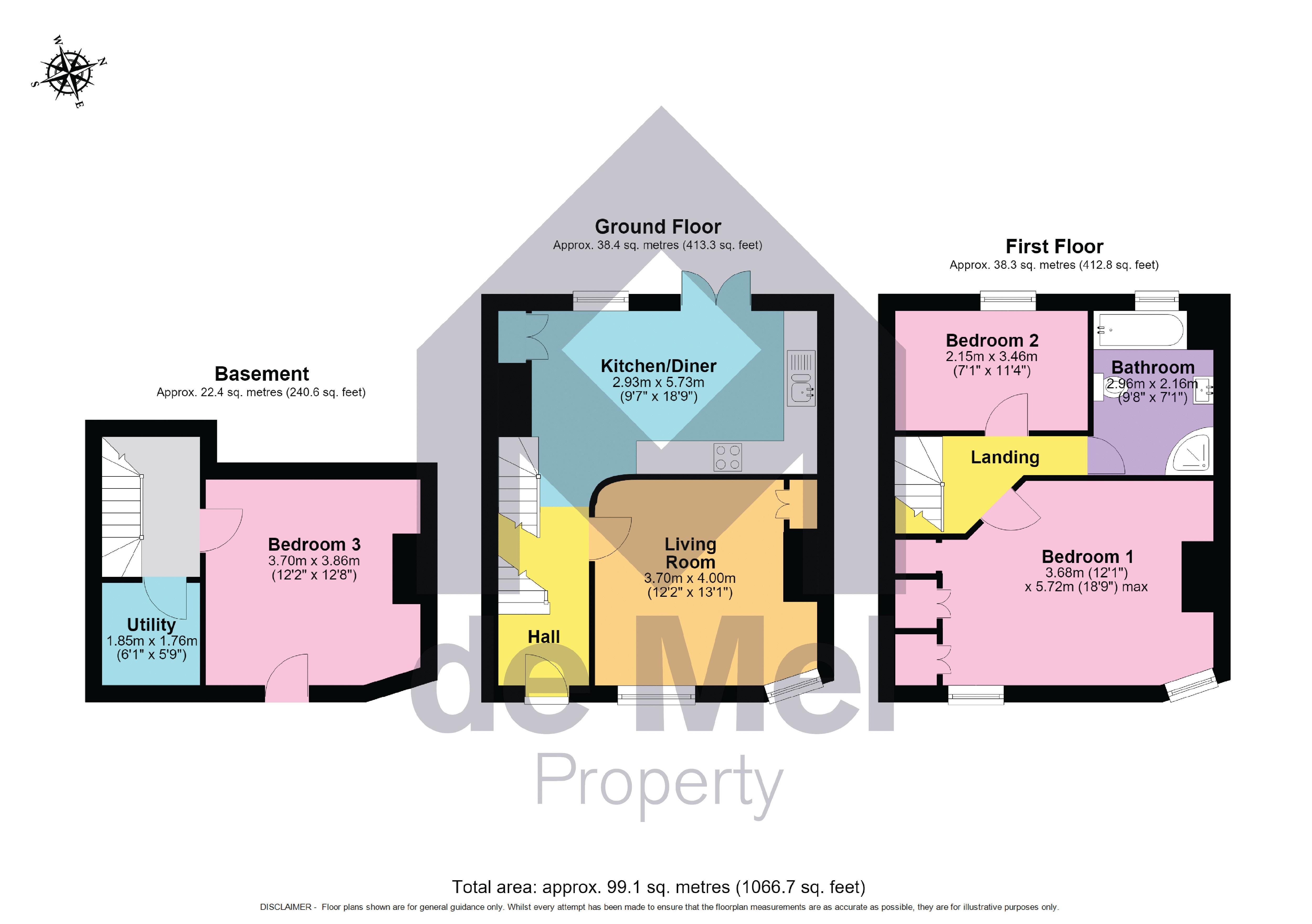 3, Portland Square, Cheltenham floorplan
