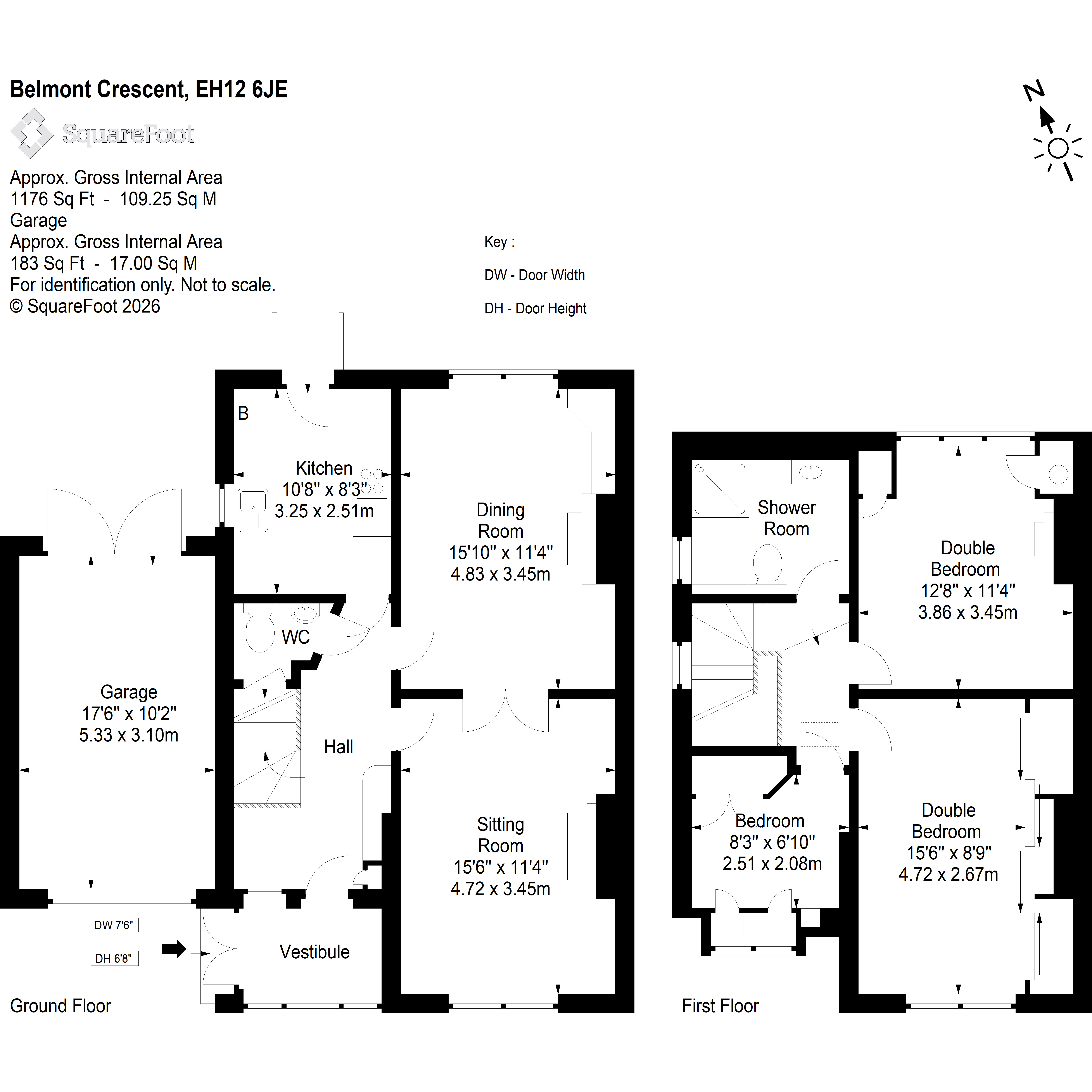 2, Belmont Crescent, Edinburgh floorplan
