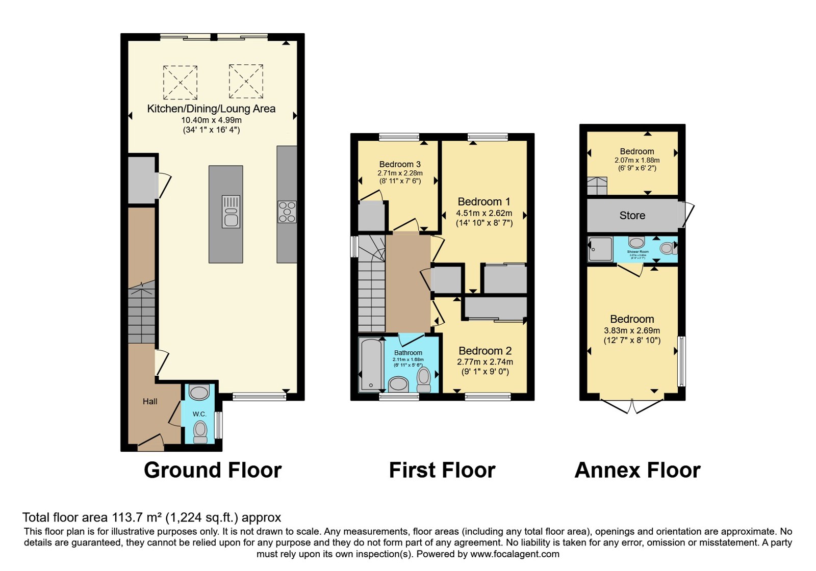 7A, Castle View Close, Cornwall floorplan
